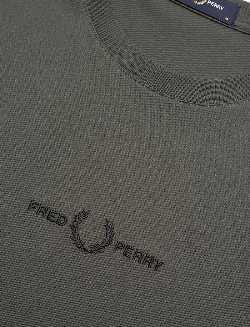 Fred Perry - EMBROIDERED T-SHIRT - kurzärmelig - field green - 5
