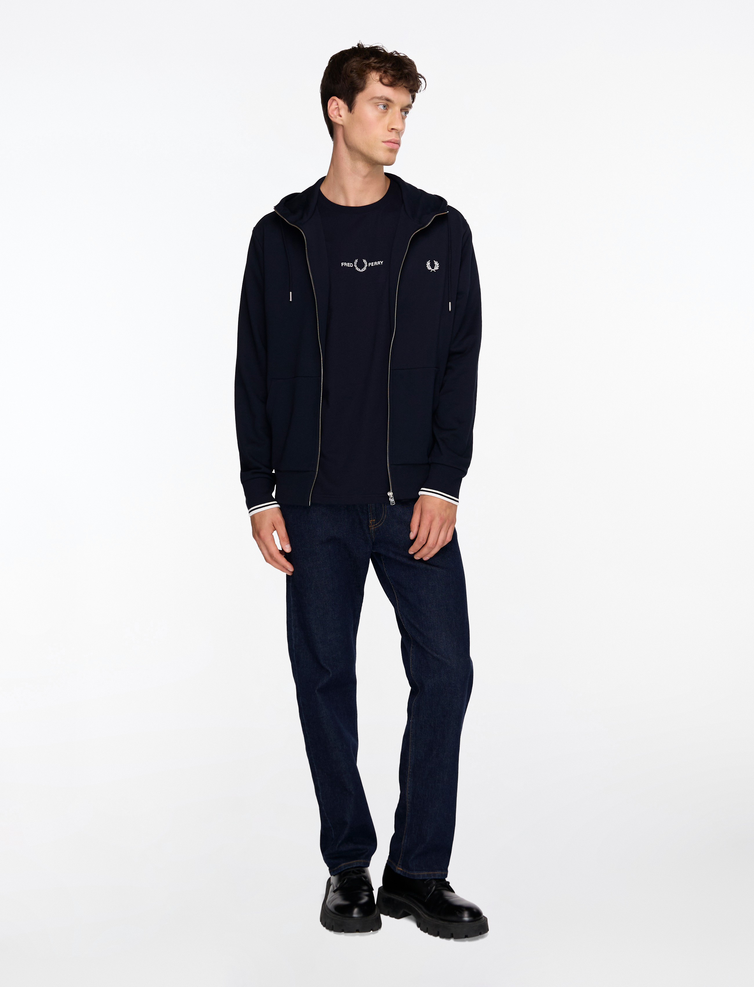 Fred Perry - EMBROIDERED T-SHIRT - basic t-shirts - navy - 2
