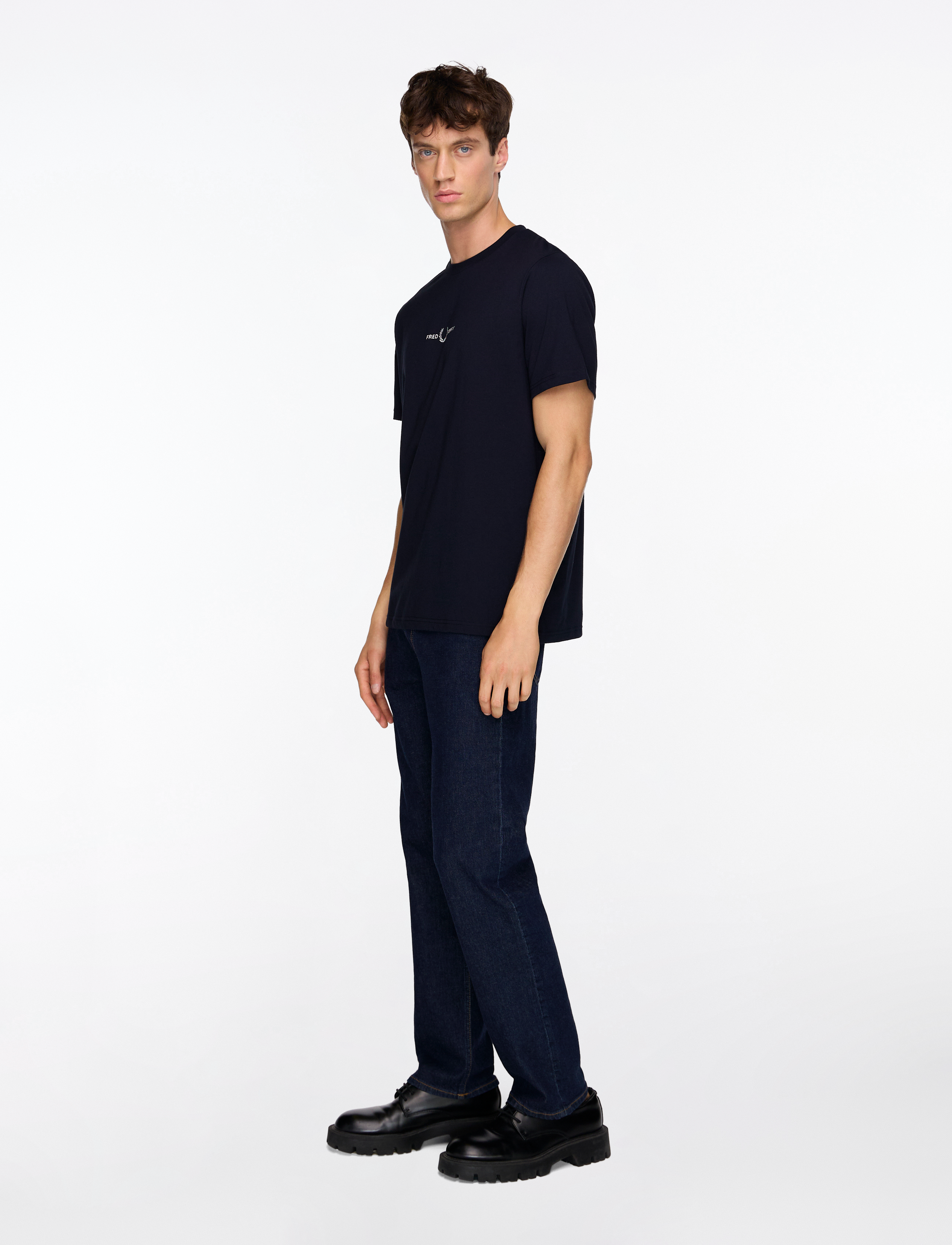Fred Perry - EMBROIDERED T-SHIRT - basic t-shirts - navy - 3