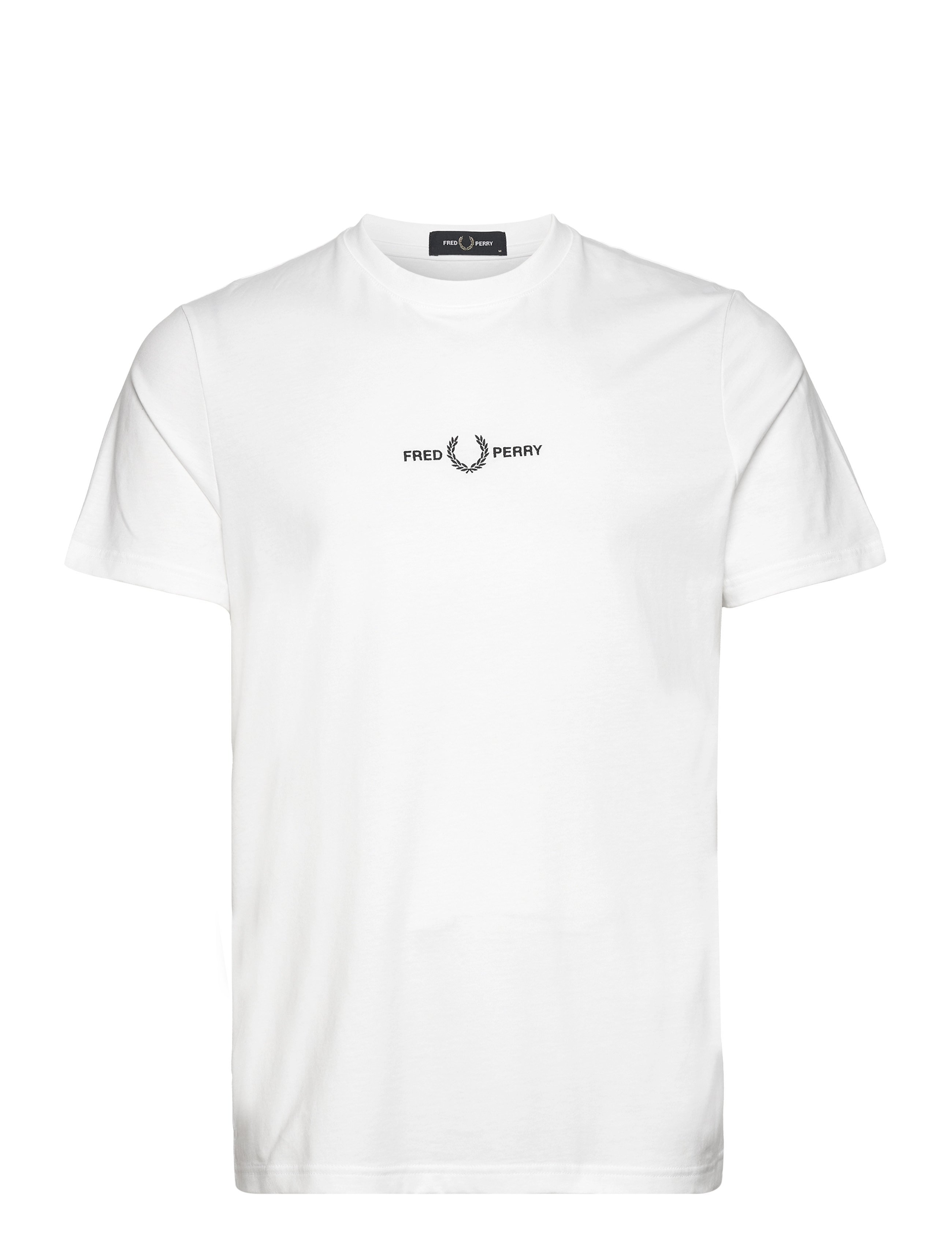 Fred Perry EMBROIDERED T-SHIRT - T-Shirts - WHITE / white