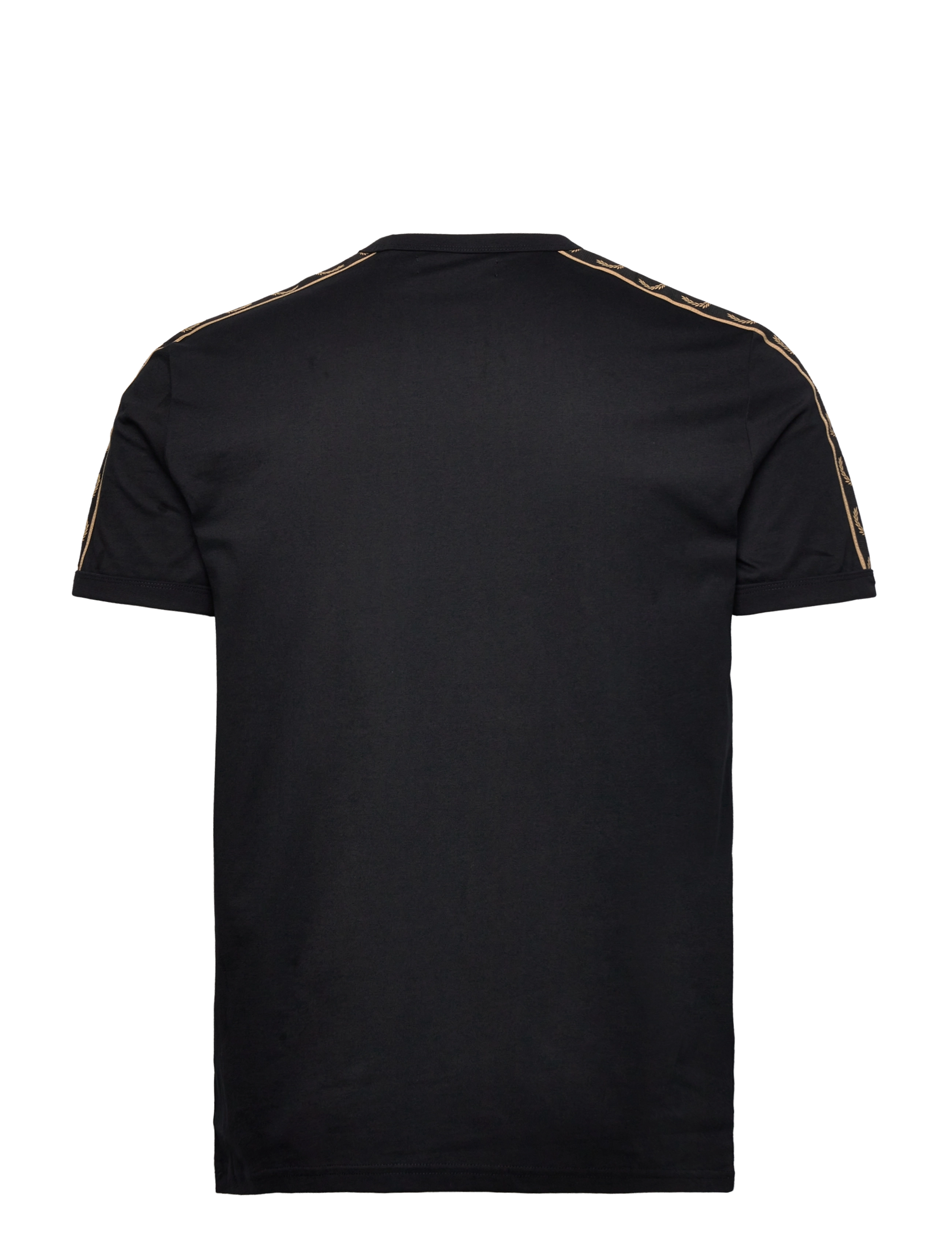 Fred Perry - CONTRAST TAPE RINGER TEE - sünnipäevakingitused - black/black - 1