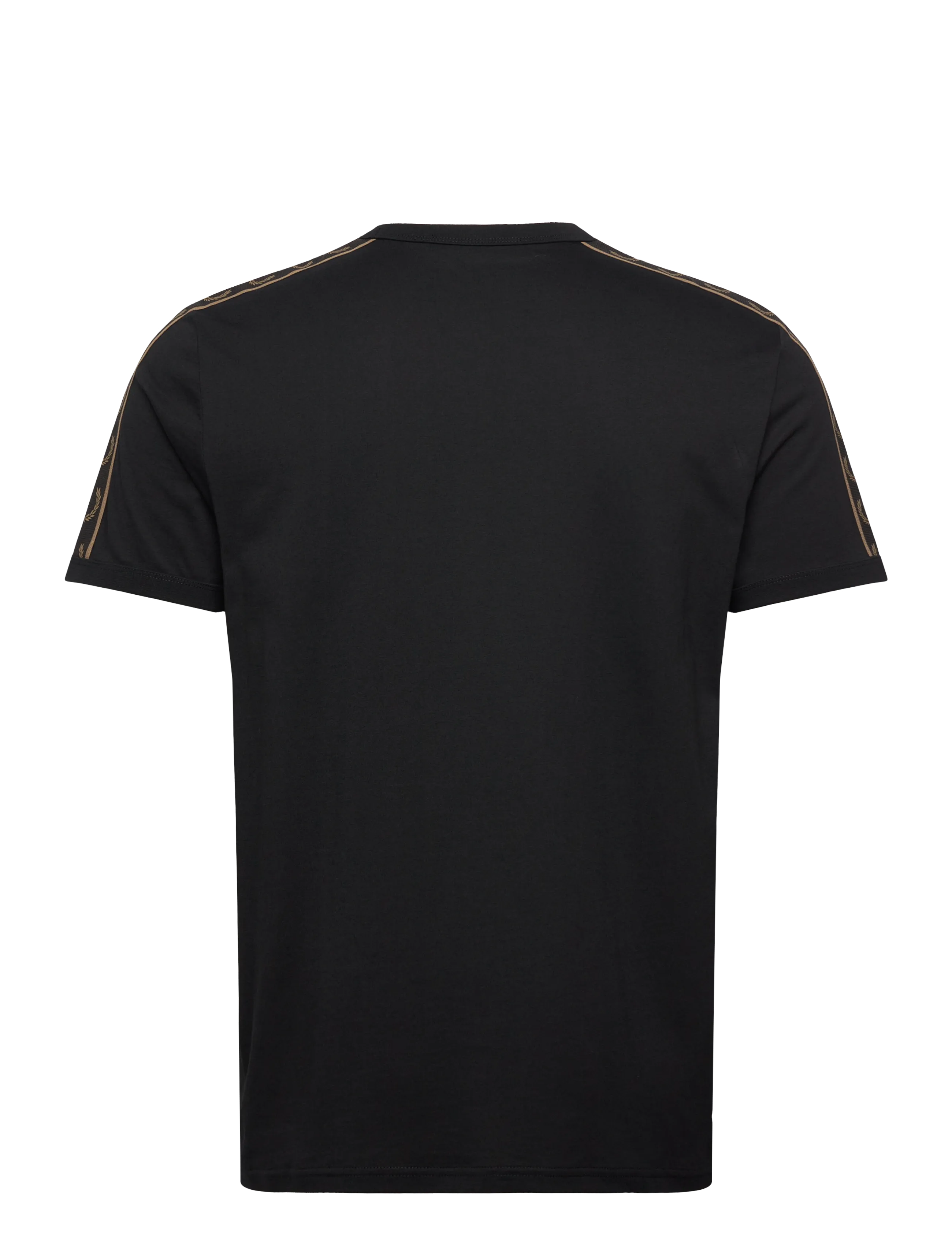 Fred Perry - CONTRAST TAPE RINGER TEE - kortærmede t-shirts - black/shadedston - 1