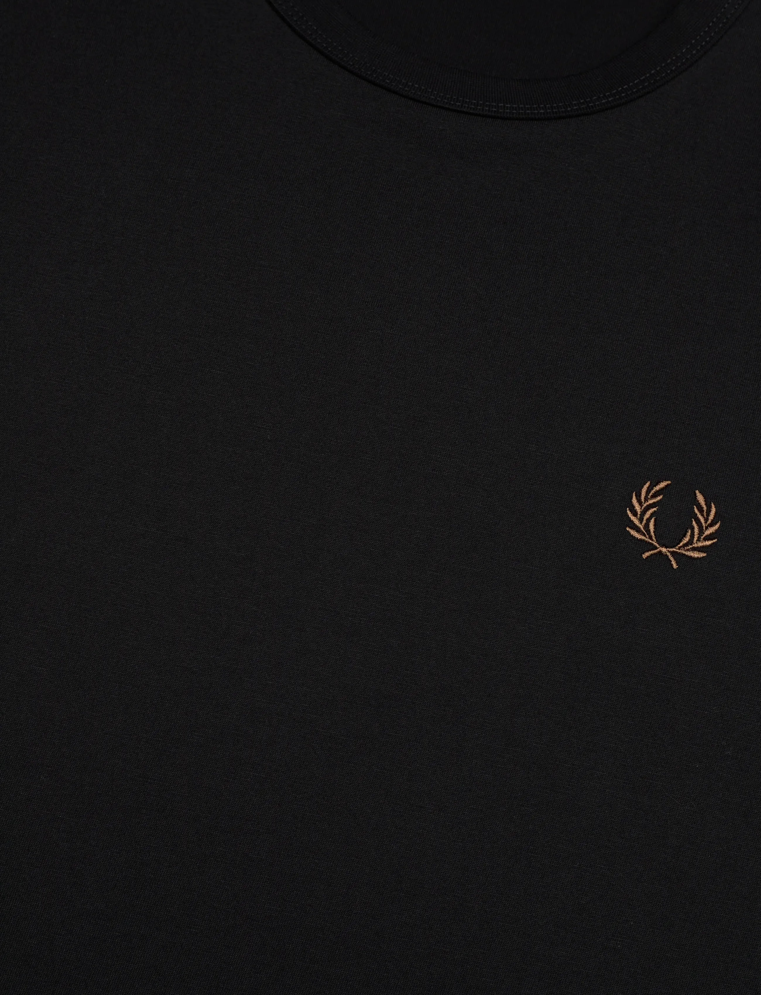 Fred Perry - CONTRAST TAPE RINGER TEE - kortærmede t-shirts - black/shadedston - 2