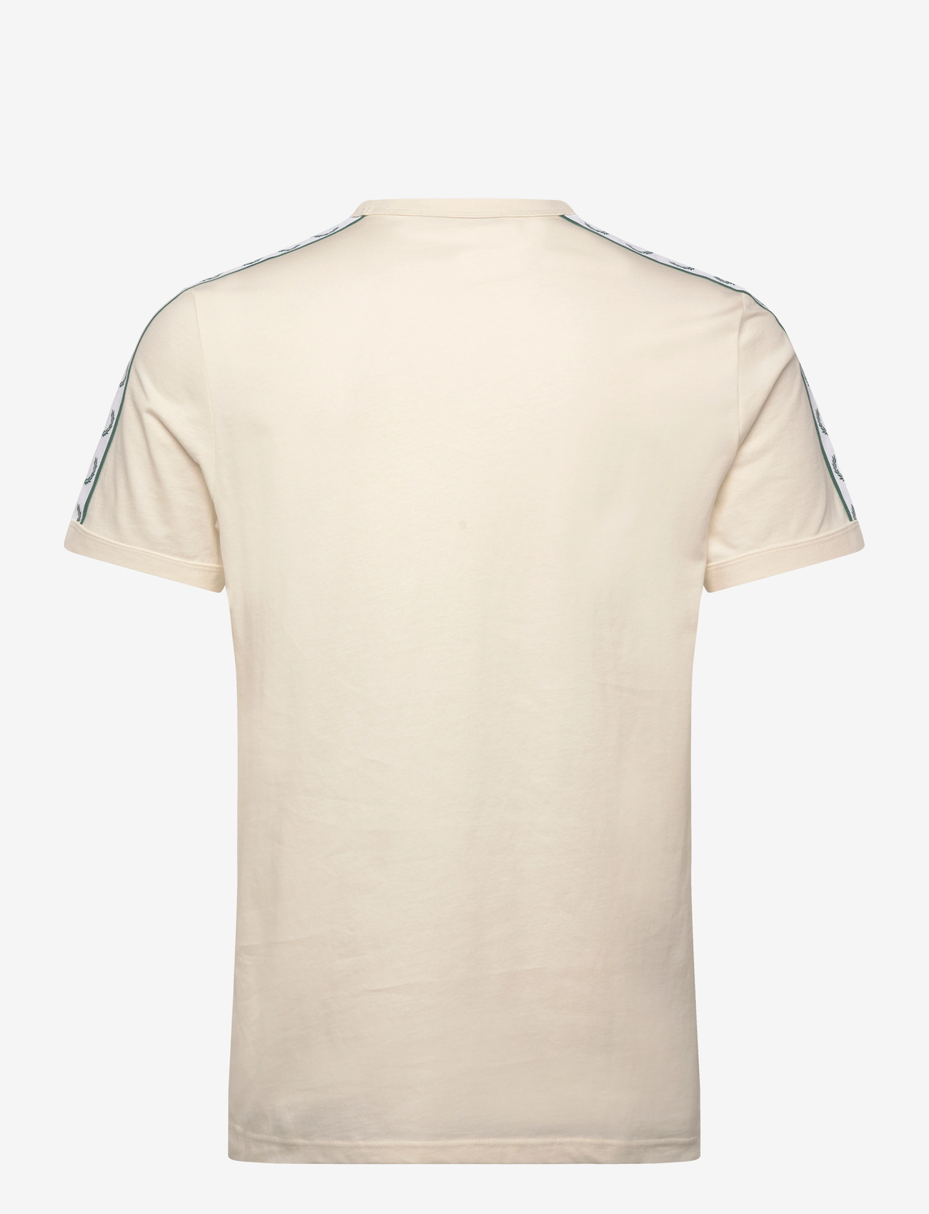 Fred Perry - CONTRAST TAPE RINGER TEE - kortærmede t-shirts - ecru - 2