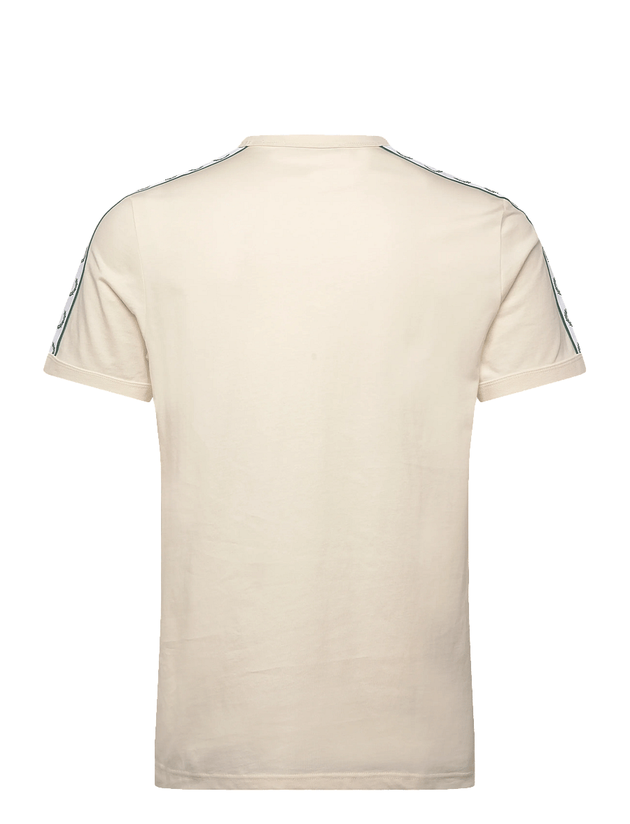 Fred Perry - CONTRAST TAPE RINGER TEE - kurzärmelige t-shirts - ecru - 2