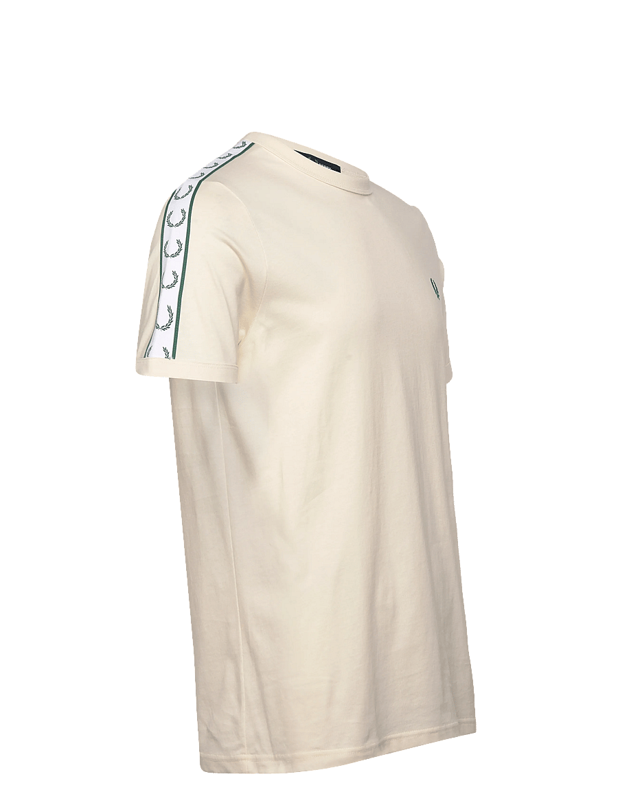 Fred Perry - CONTRAST TAPE RINGER TEE - kurzärmelige t-shirts - ecru - 3