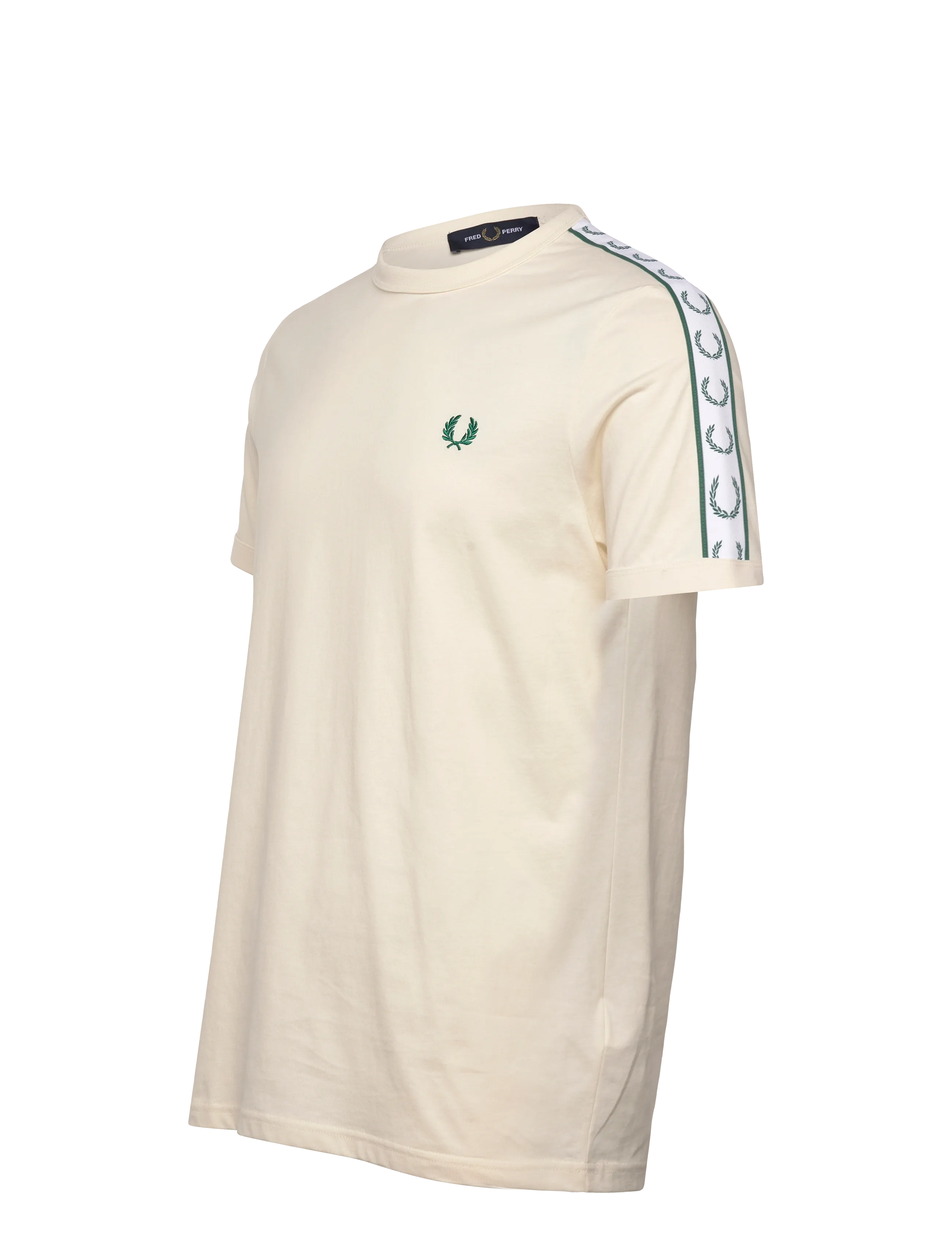 Fred Perry - CONTRAST TAPE RINGER TEE - short-sleeved t-shirts - ecru - 4