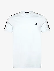 Fred Perry - C TAPE RINGER T-SHIRT - basic t-shirts - lightice/wrmgrey - 0