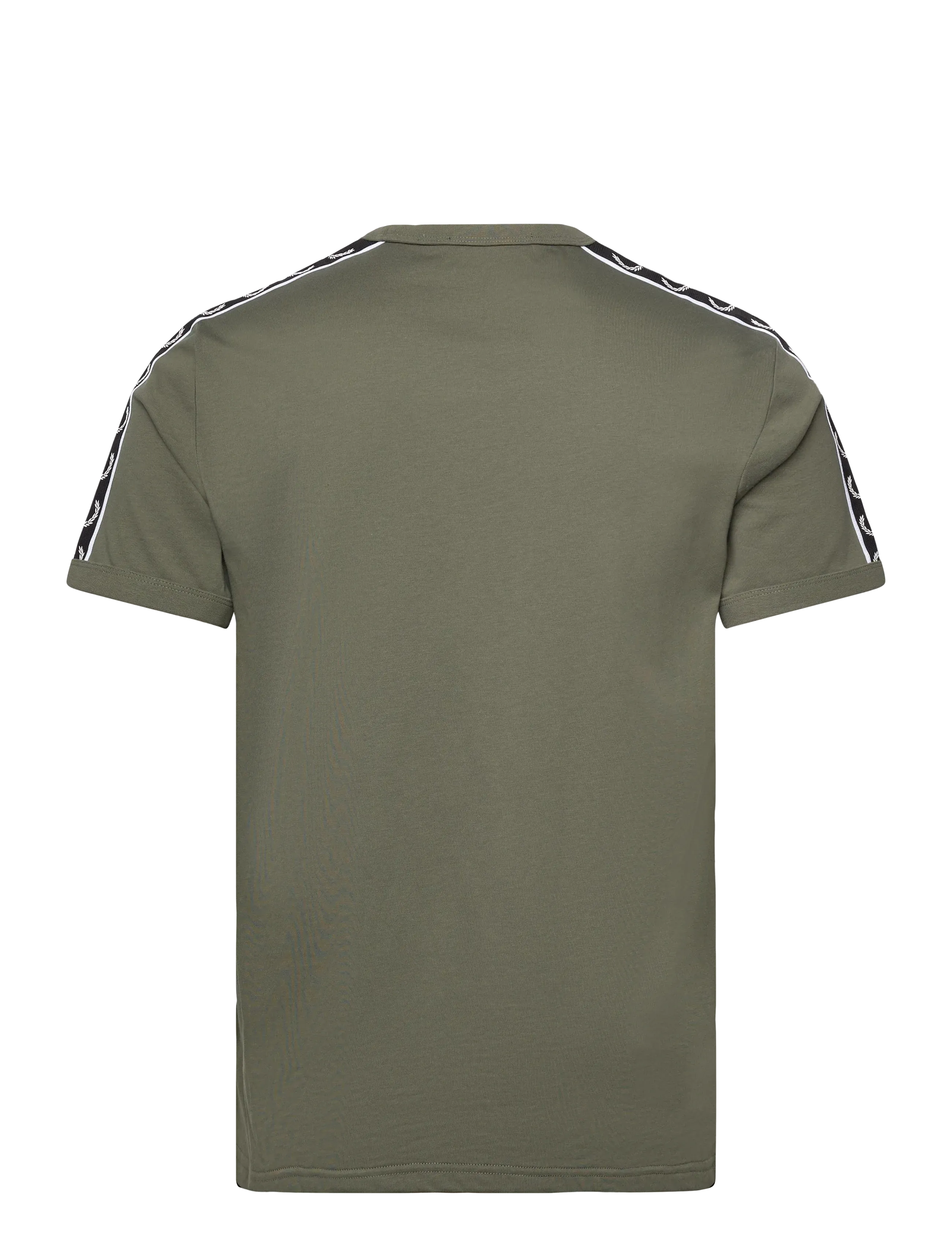 Fred Perry - CONTRAST TAPE RINGER TEE - kortærmede t-shirts - lrlwrthgreen/blk - 1