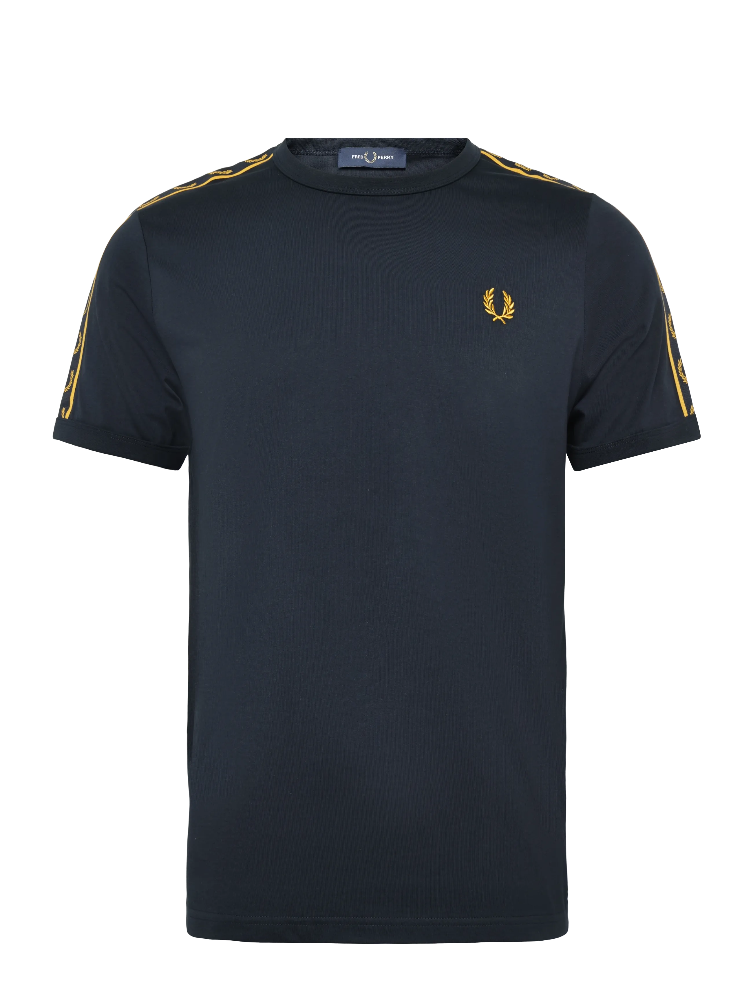 Fred Perry - CONTRAST TAPE RINGER TEE - lühikeste varrukatega t-särgid - navy - 1