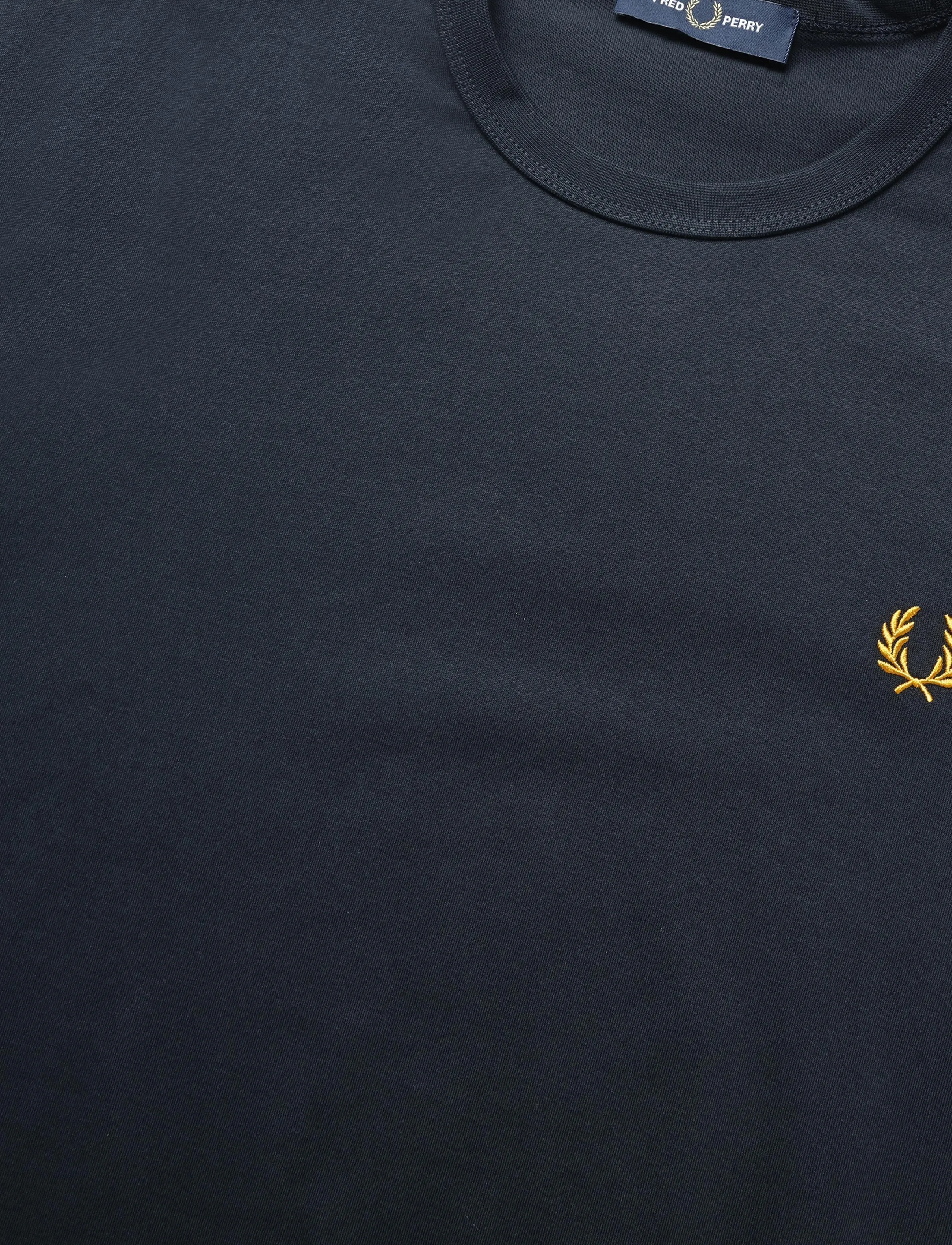 Fred Perry - CONTRAST TAPE RINGER TEE - lühikeste varrukatega t-särgid - navy - 4