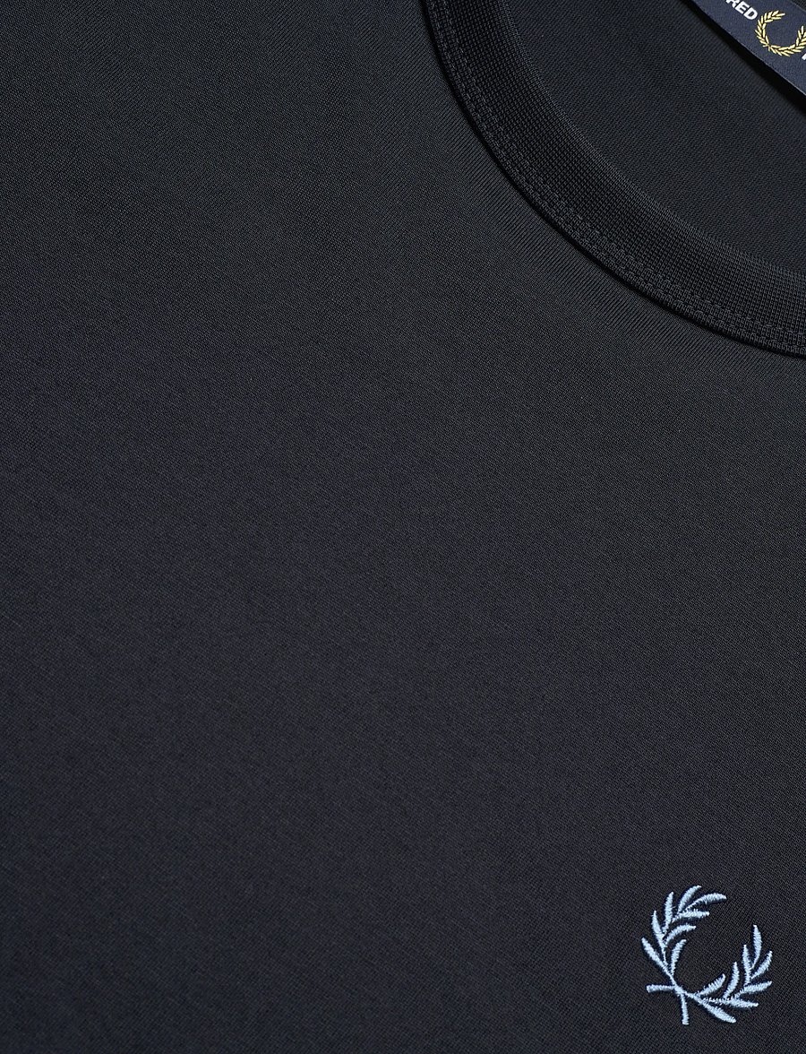 Fred Perry - CONTRAST TAPE RINGER TEE - kurzärmelig - navy/ace blue - 5