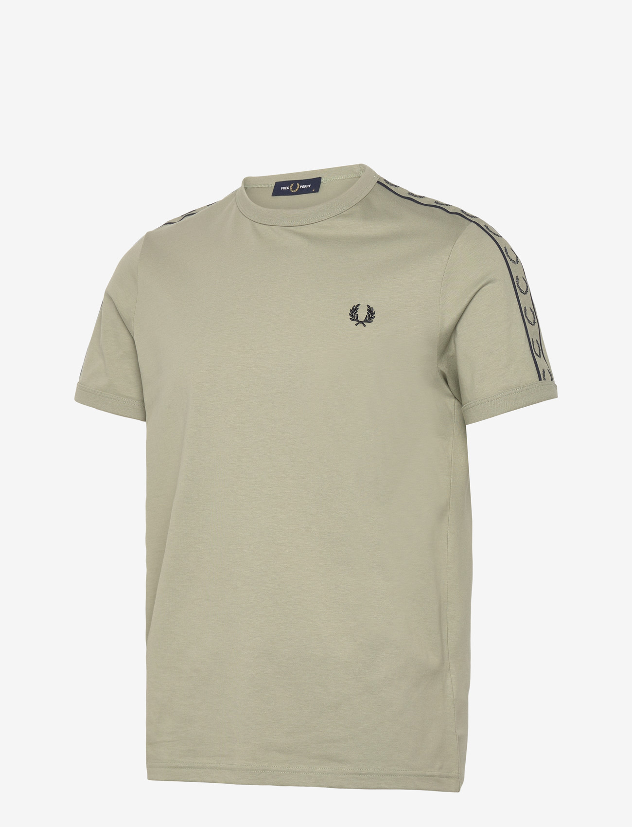 Fred Perry - CONTRAST TAPE RINGER TEE - marškinėliai trumpomis rankovėmis - seagrass/navy - 2