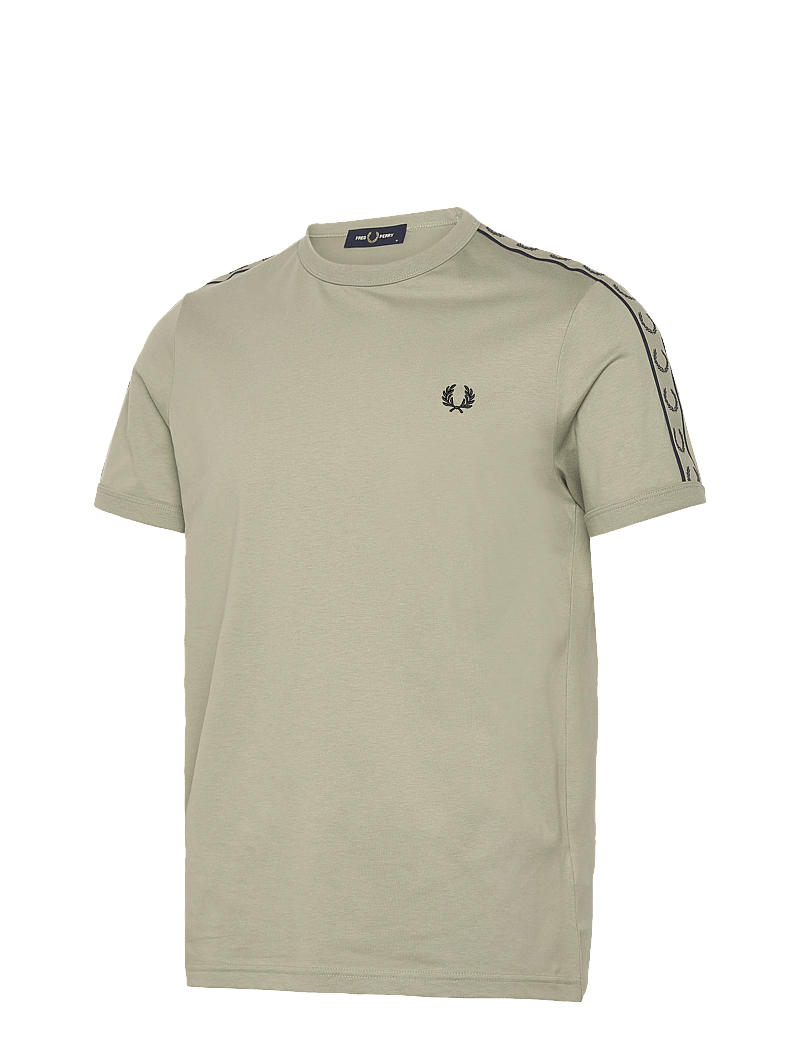 Fred Perry - CONTRAST TAPE RINGER TEE - marškinėliai trumpomis rankovėmis - seagrass/navy - 2