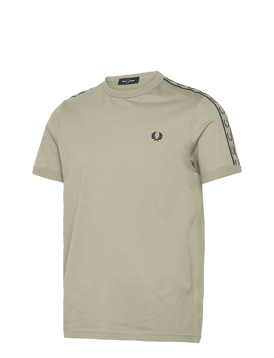 Fred Perry - CONTRAST TAPE RINGER TEE - kurzärmelig - seagrass/navy - 3