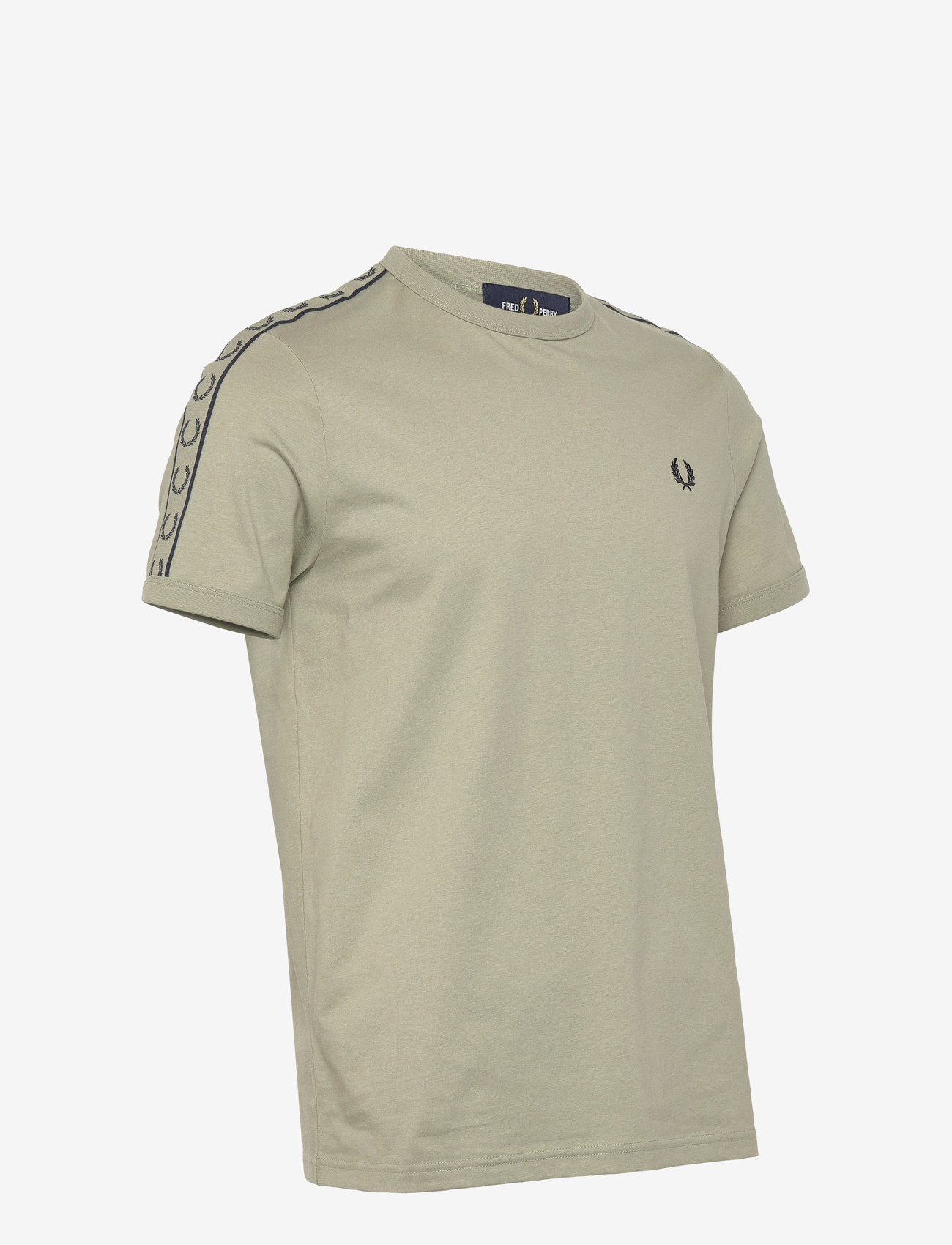 Fred Perry - CONTRAST TAPE RINGER TEE - marškinėliai trumpomis rankovėmis - seagrass/navy - 3