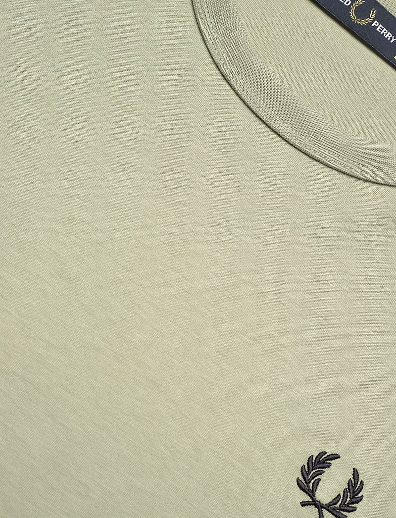 Fred Perry - CONTRAST TAPE RINGER TEE - marškinėliai trumpomis rankovėmis - seagrass/navy - 4