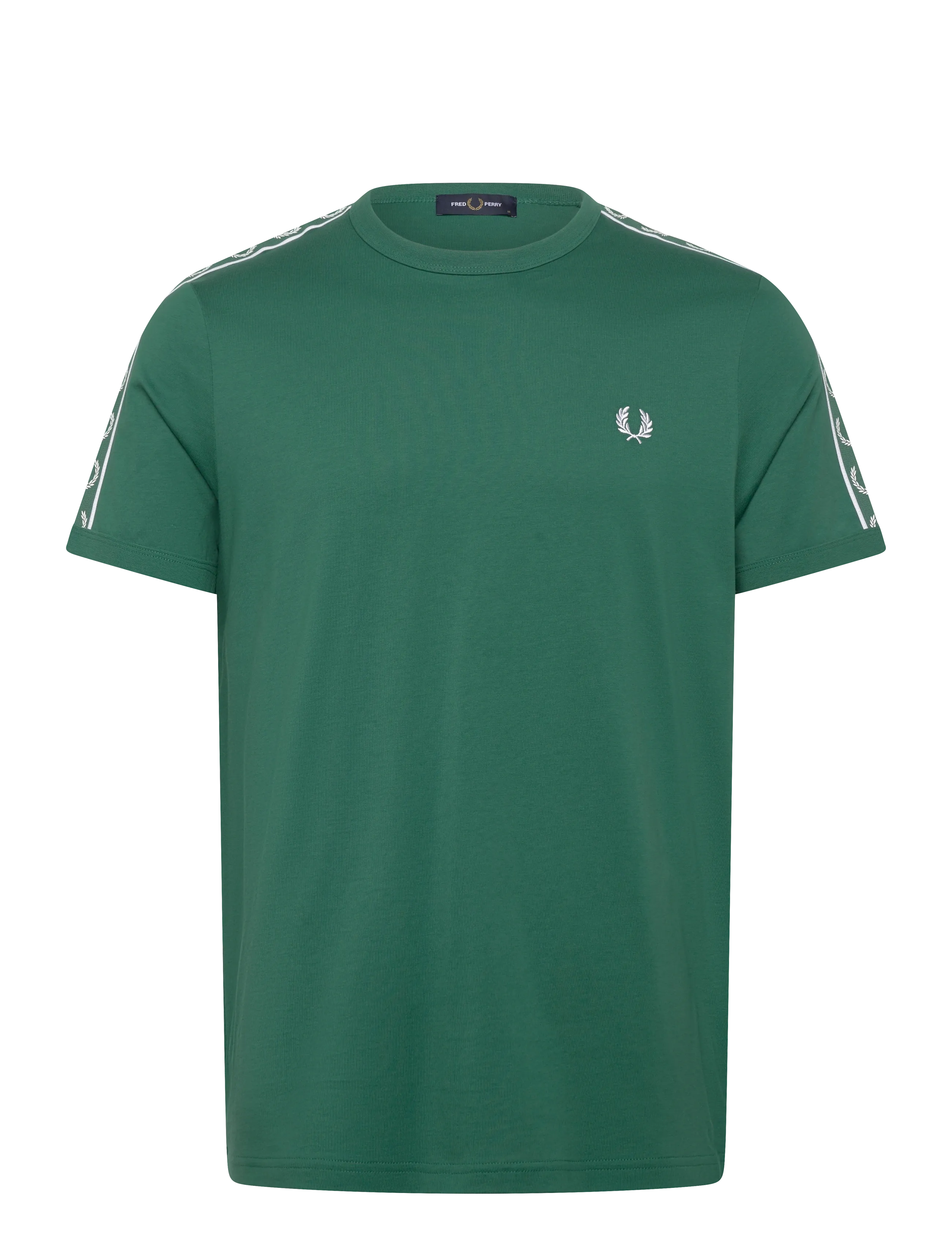 FRED PERRY Contrast Tape Ringer Tee Grün - XXL - Herren
