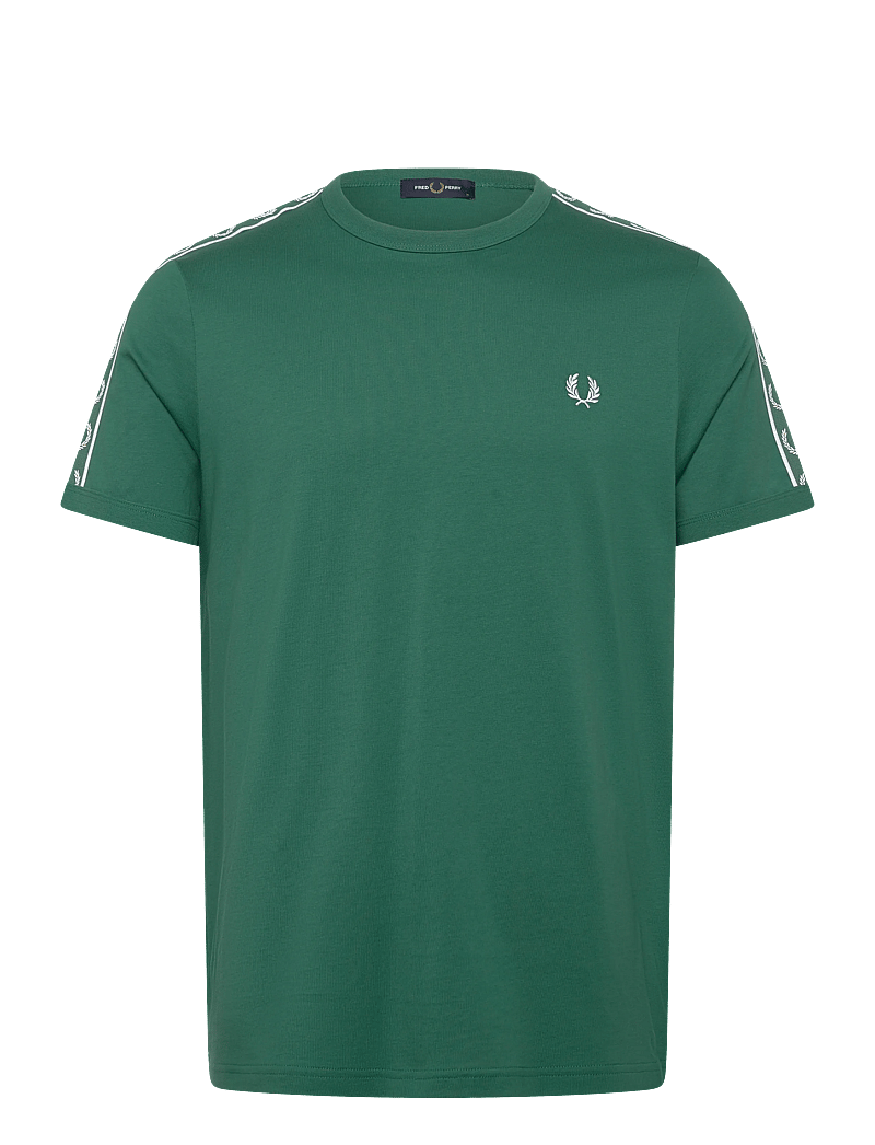 Fred Perry - CONTRAST TAPE RINGER TEE - kurzärmelig - sport green - 1