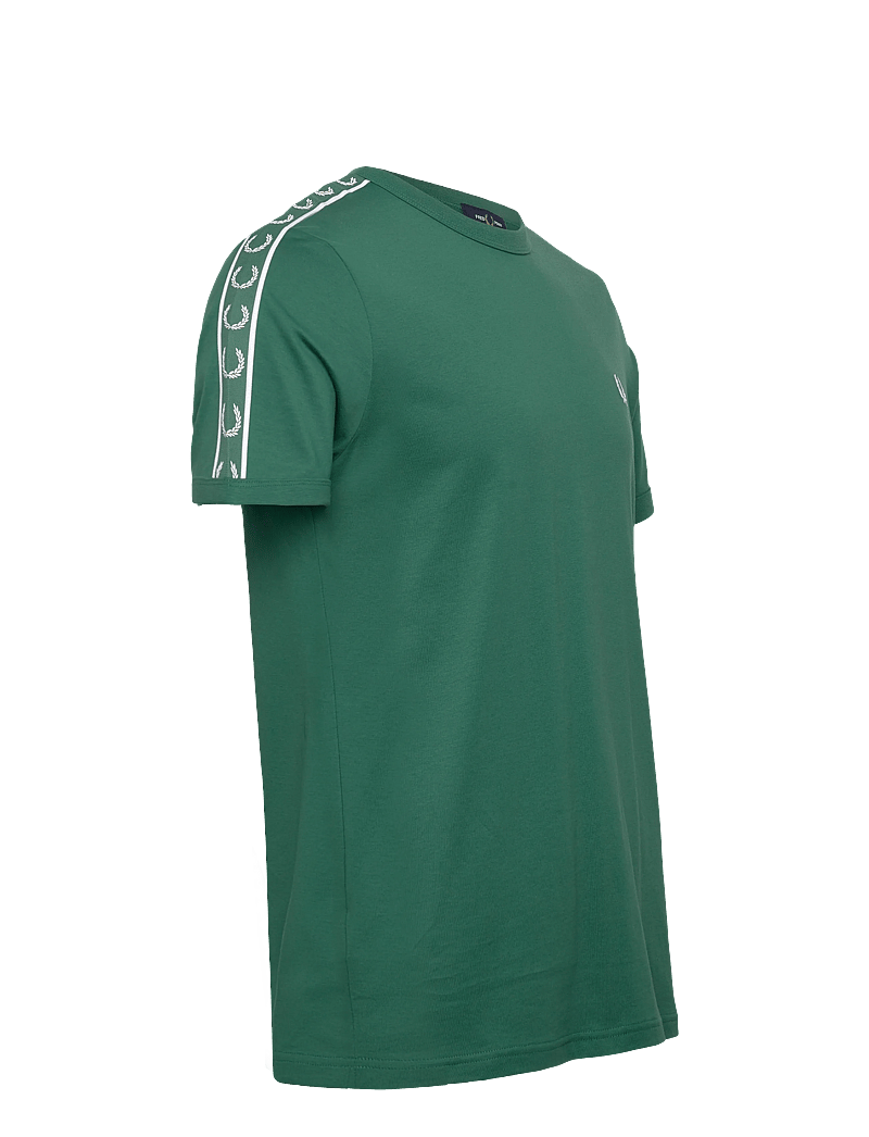Fred Perry - CONTRAST TAPE RINGER TEE - kurzärmelig - sport green - 3