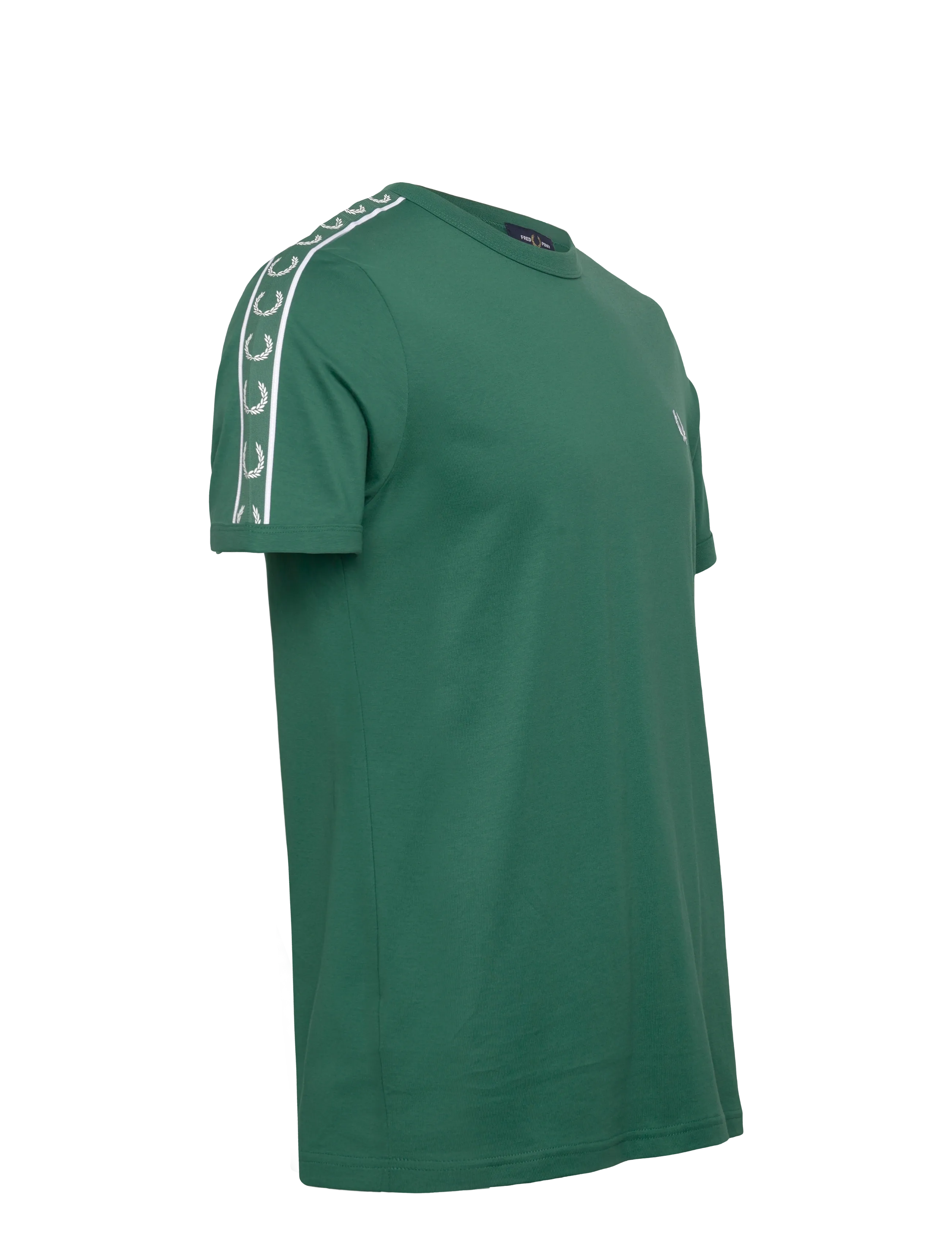 Fred Perry - CONTRAST TAPE RINGER TEE - short-sleeved t-shirts - sport green - 3