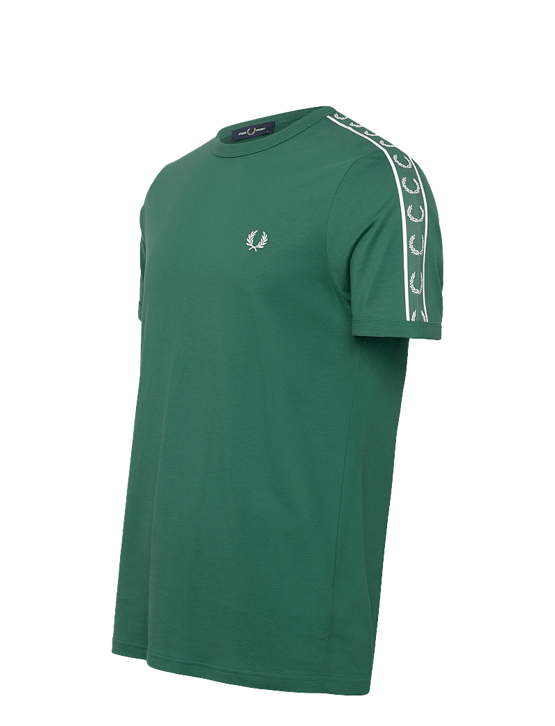 Fred Perry - CONTRAST TAPE RINGER TEE - kurzärmelig - sport green - 4