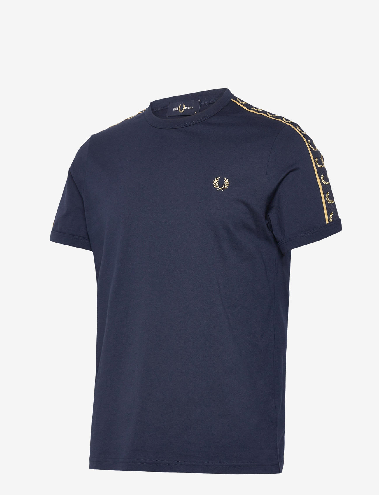 Fred Perry - CONTRAST TAPE RINGER TEE - marškinėliai trumpomis rankovėmis - tennisb/champagn - 2