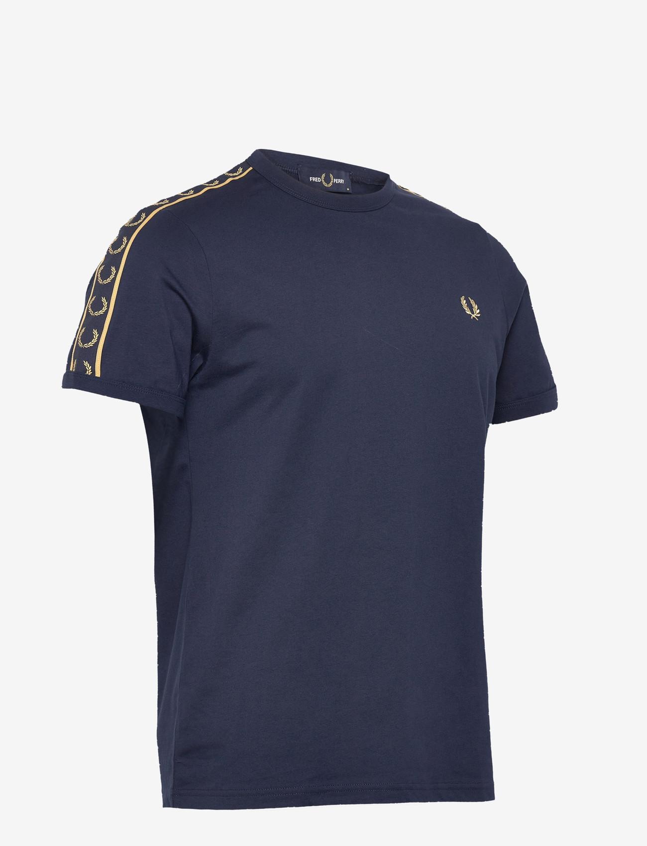 Fred Perry - CONTRAST TAPE RINGER TEE - marškinėliai trumpomis rankovėmis - tennisb/champagn - 3