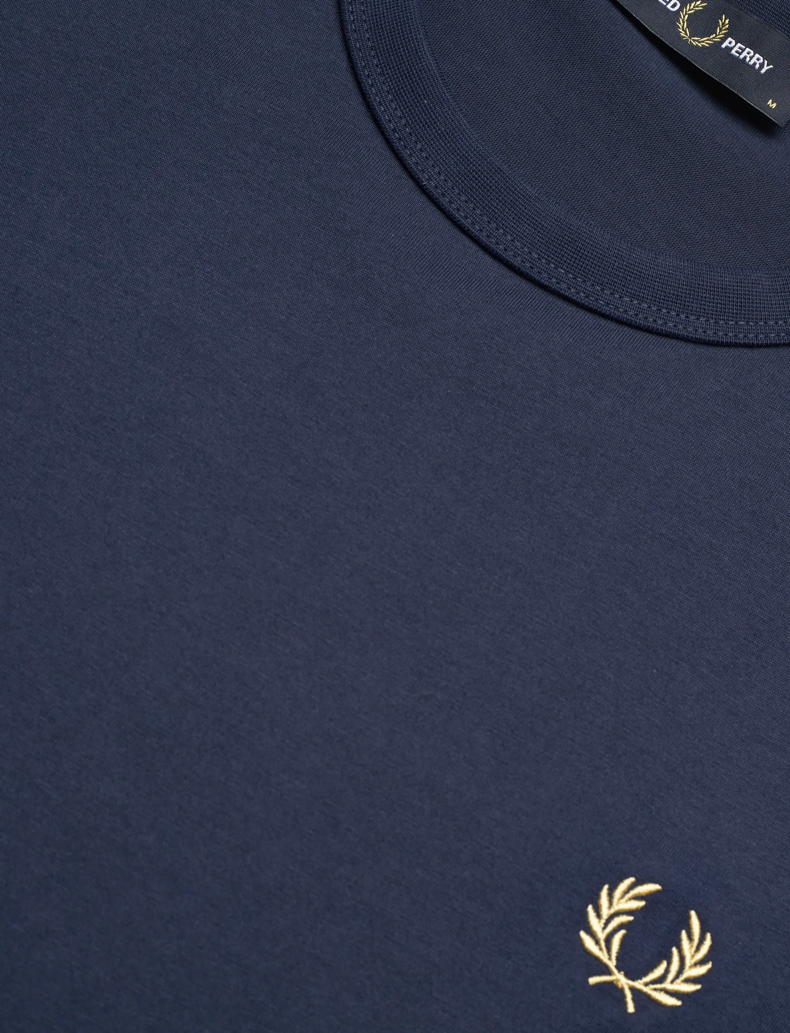 Fred Perry - CONTRAST TAPE RINGER TEE - lyhythihaiset - tennisb/champagn - 4