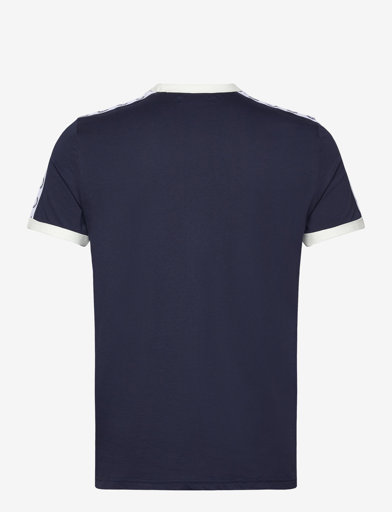Fred Perry - TAPED RINGER T-SHIRT - kortärmade t-shirts - carbon blue - 1