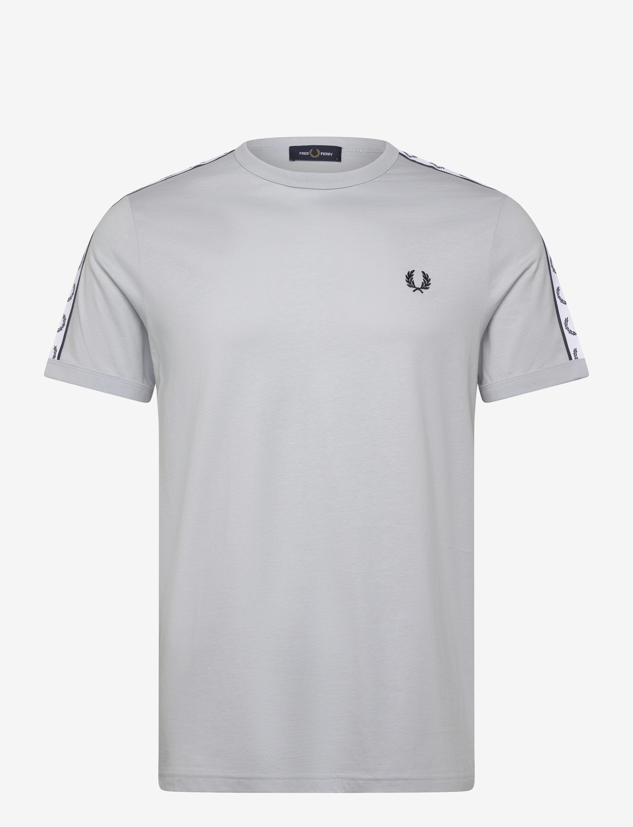 Fred Perry - TAPED RINGER T-SHIRT - kortärmade t-shirts - dusky blue - 1