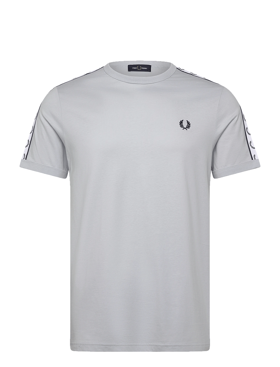 Fred Perry - TAPED RINGER T-SHIRT - kurzärmelig - dusky blue - 1