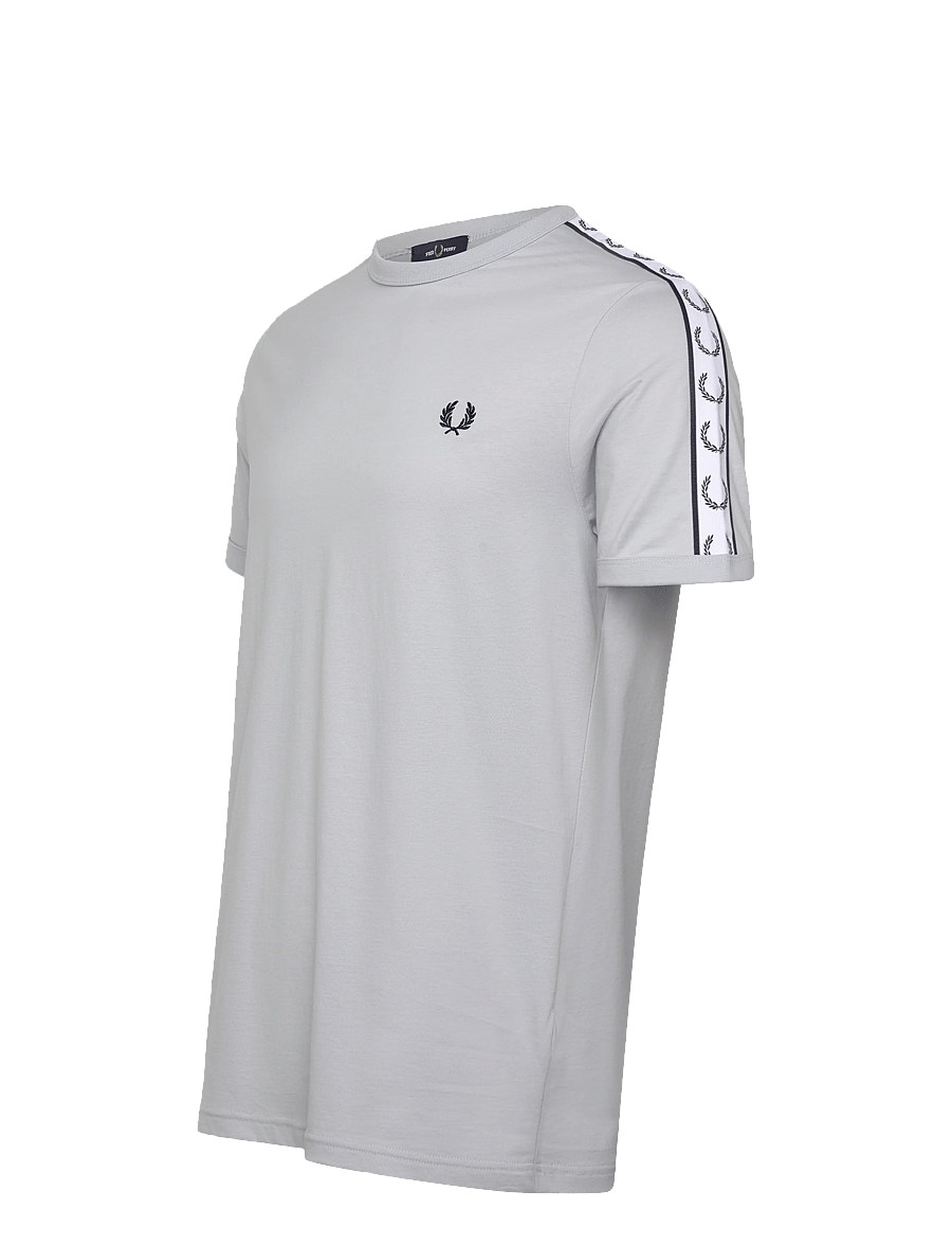 Fred Perry - TAPED RINGER T-SHIRT - kurzärmelig - dusky blue - 4