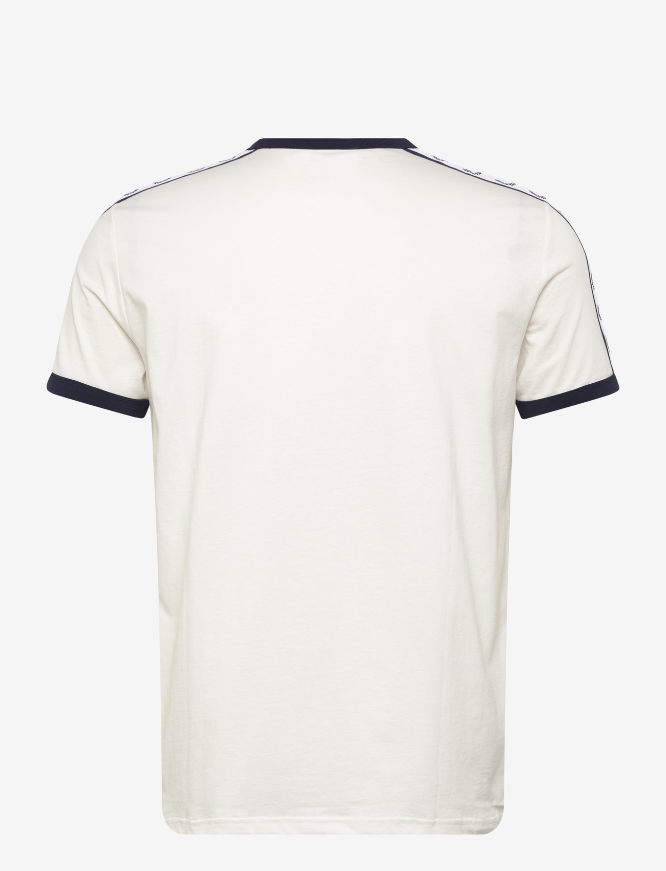 Fred Perry - TAPED RINGER T-SHIRT - kortærmede t-shirts - snow white - 2