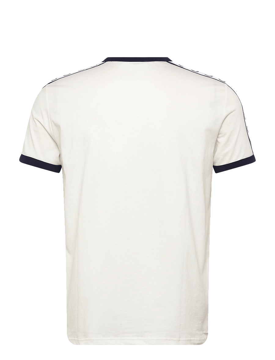 Fred Perry - TAPED RINGER T-SHIRT - kurzärmelig - snow white - 2