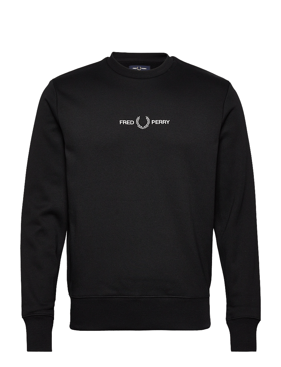 Fred Perry - EMBROIDERED SWEATSHIRT - nach anlass kaufen - black - 0