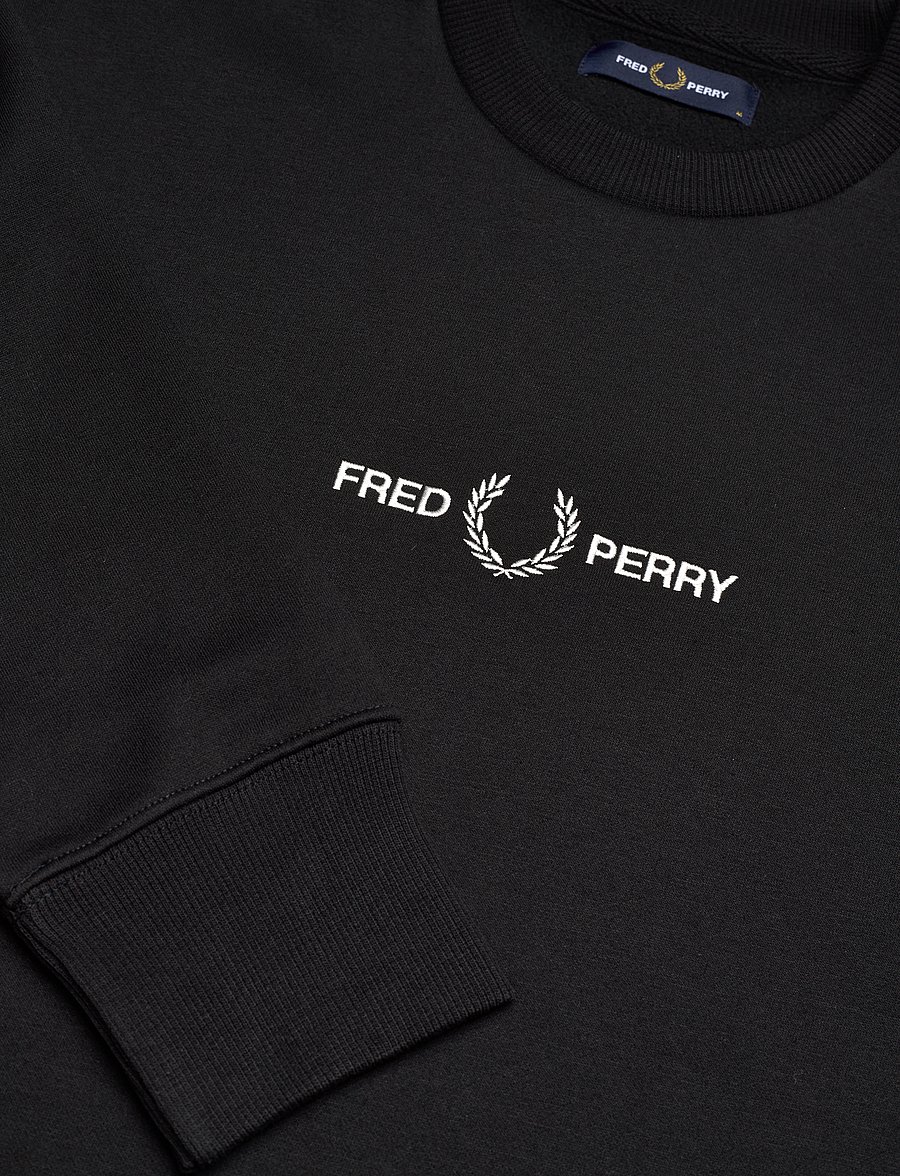 Fred Perry - EMBROIDERED SWEATSHIRT - nach anlass kaufen - black - 2