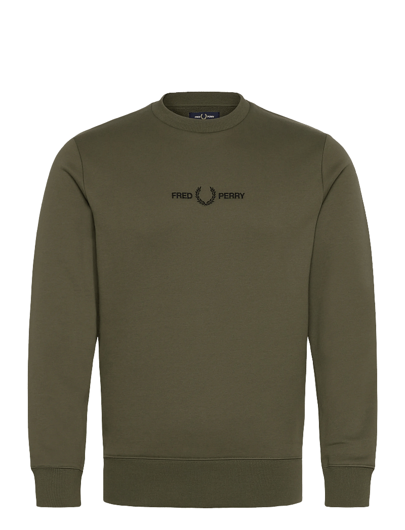 Fred Perry - EMBROIDERED SWEATSHIRT - sweats - laurel w grn - 0