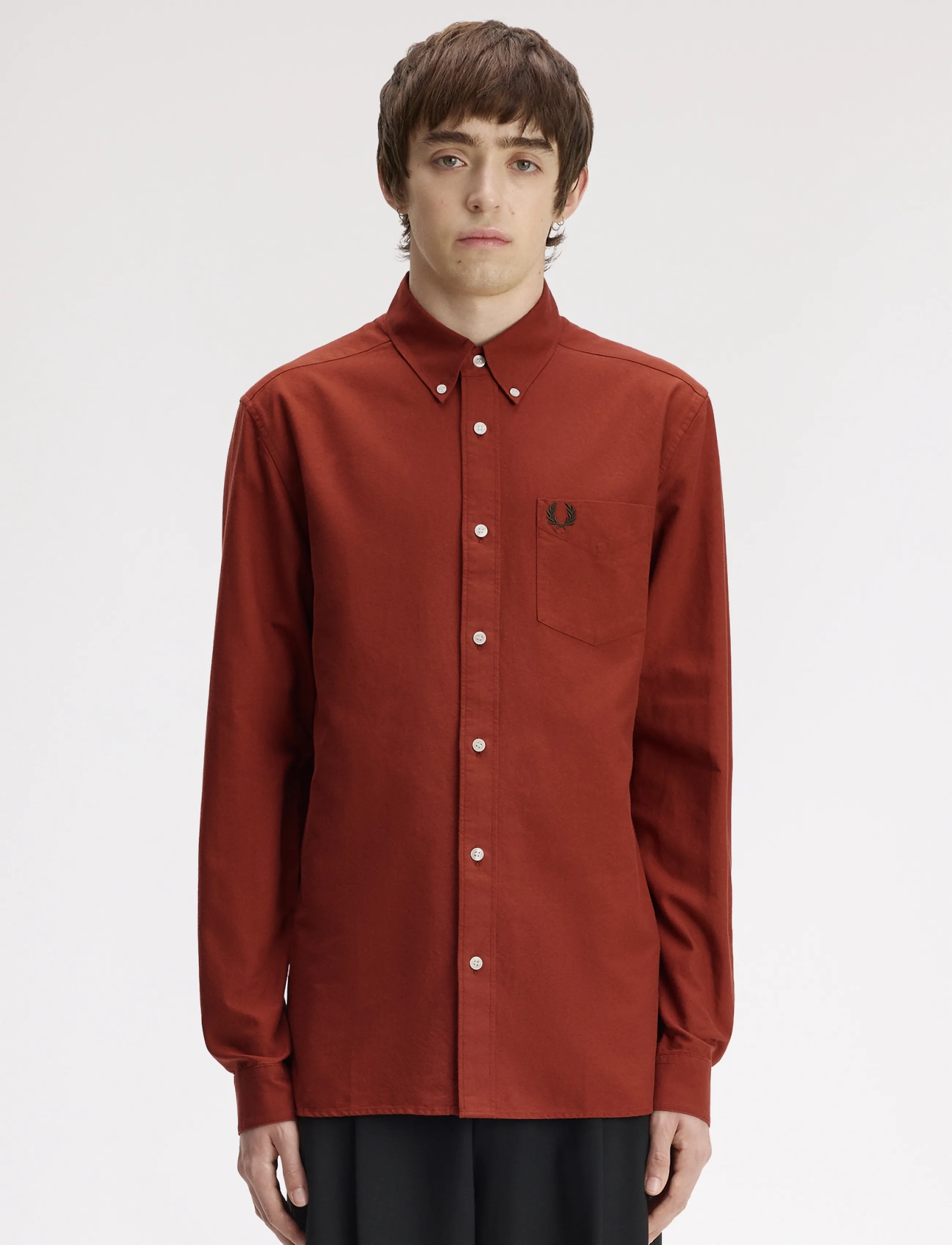 Fred Perry OXFORD SHIRT - Freizeithemden - BRANDY / brown