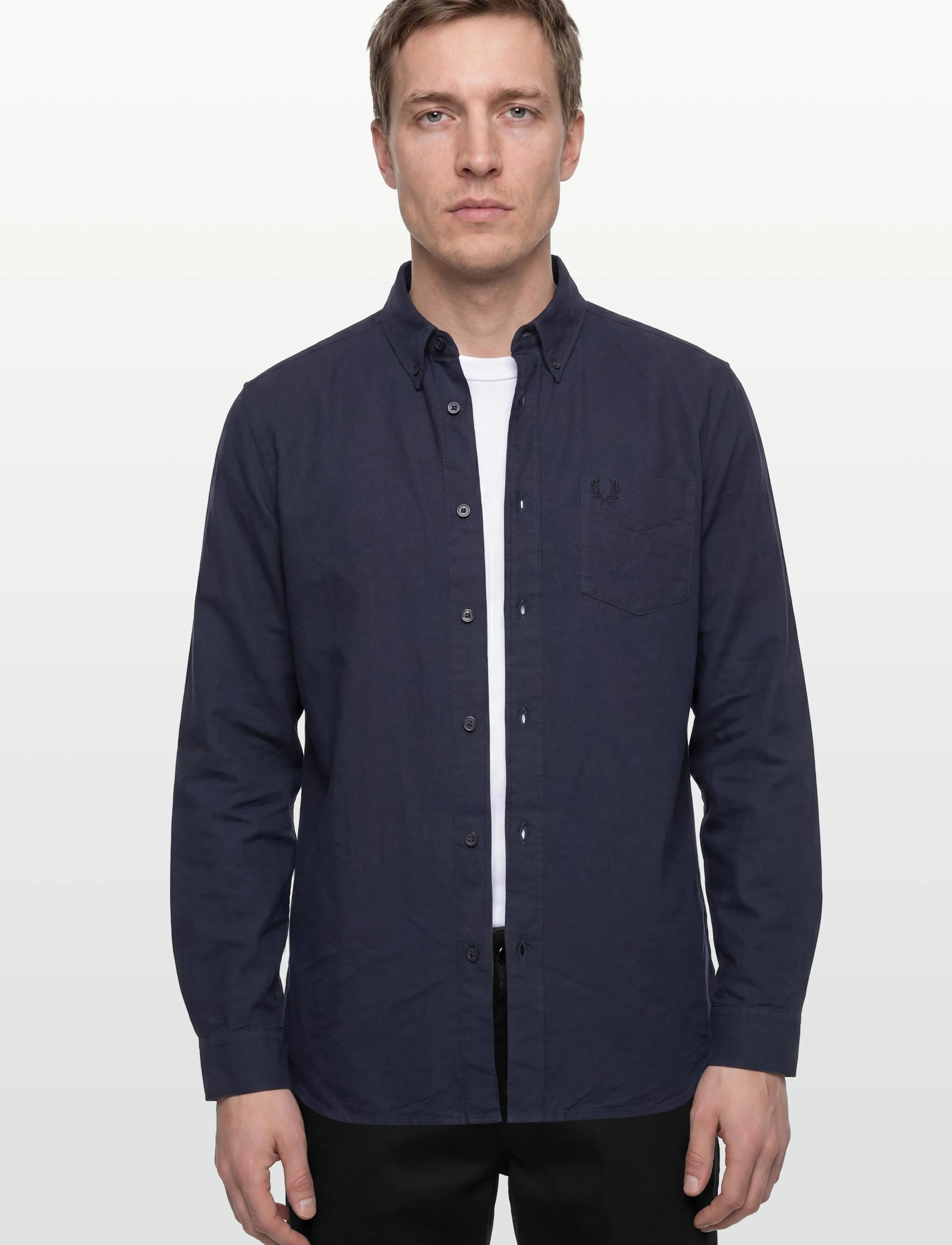 Fred Perry - OXFORD SHIRT - chemises oxford - dark airforce - 3