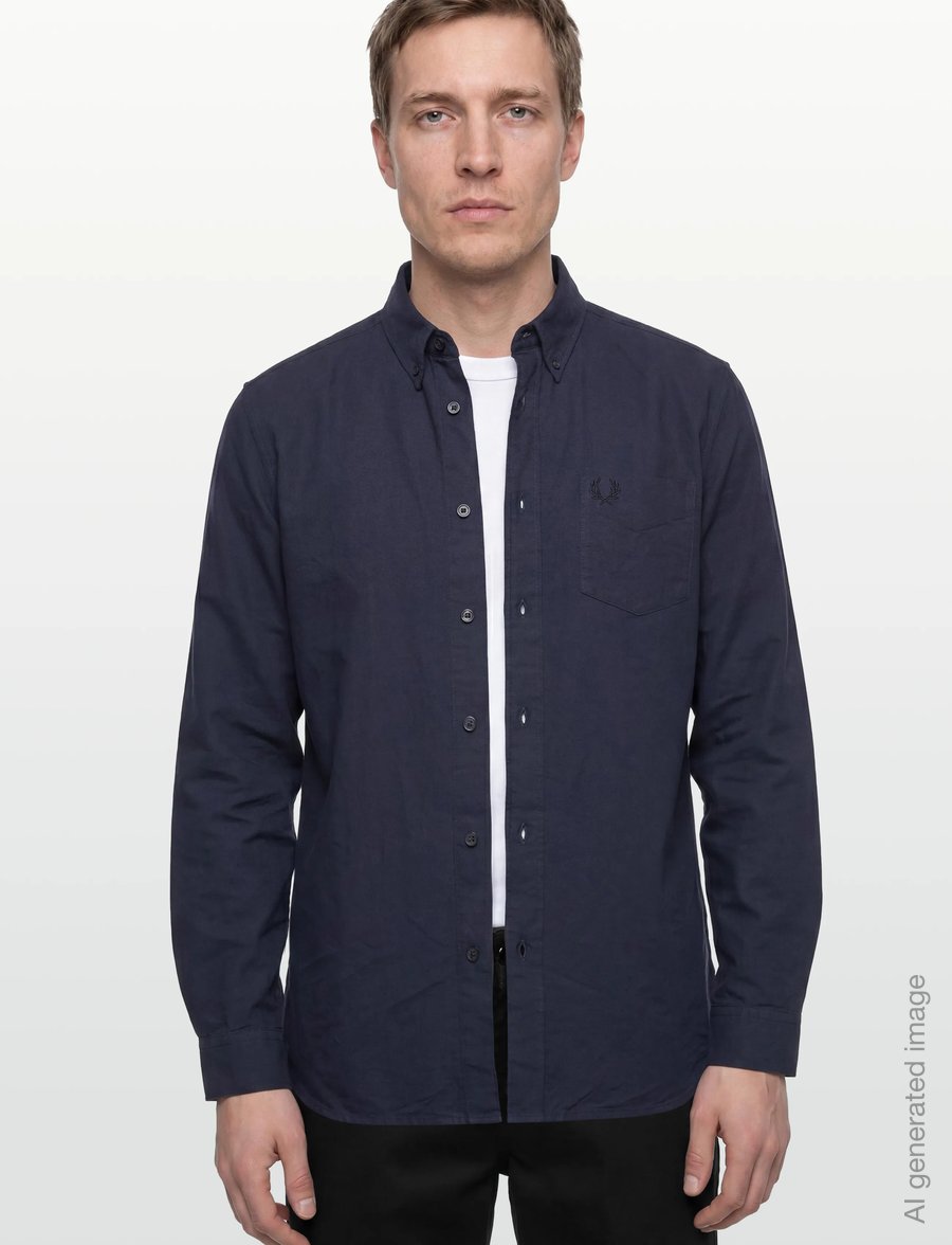 Fred Perry - OXFORD SHIRT - oxford-hemden - dark airforce - 3