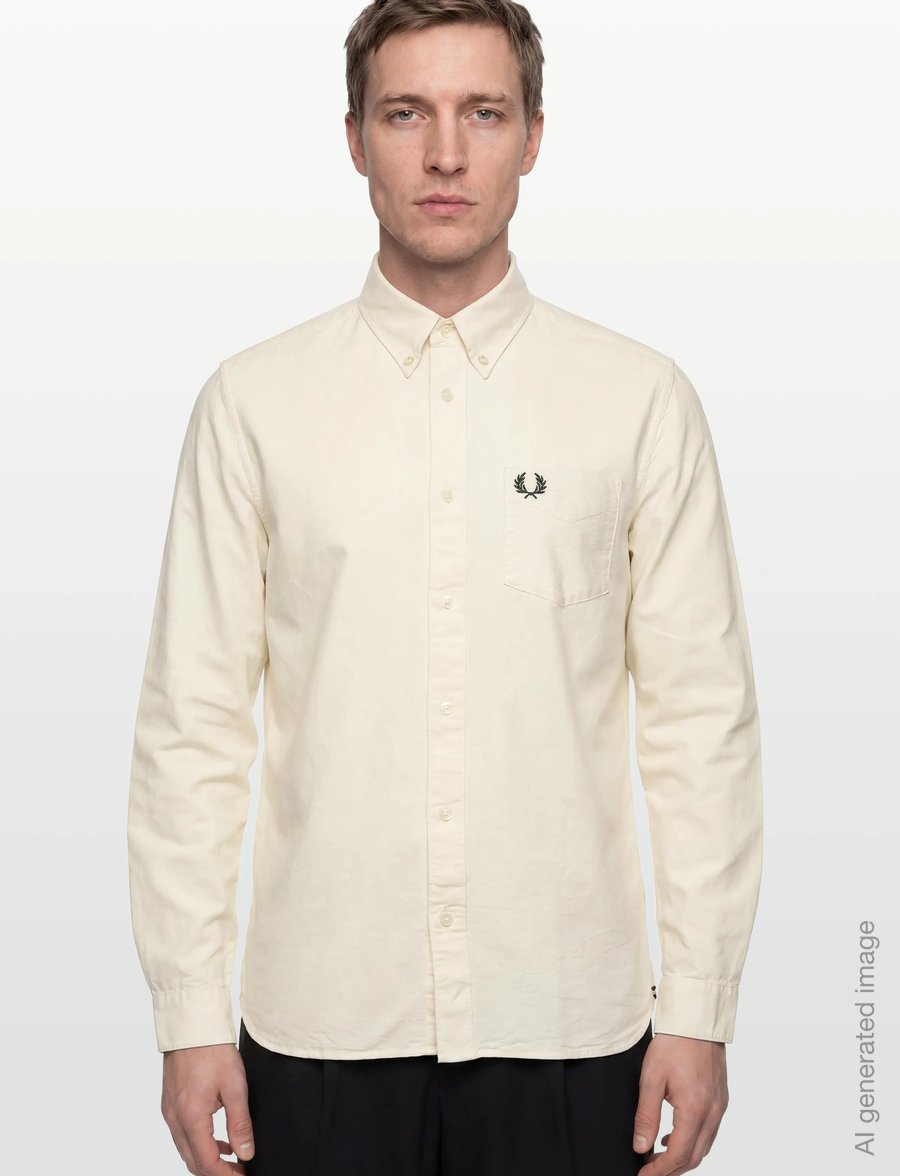 Fred Perry - OXFORD SHIRT - oxford skjorter - ecru/grassroots - 3