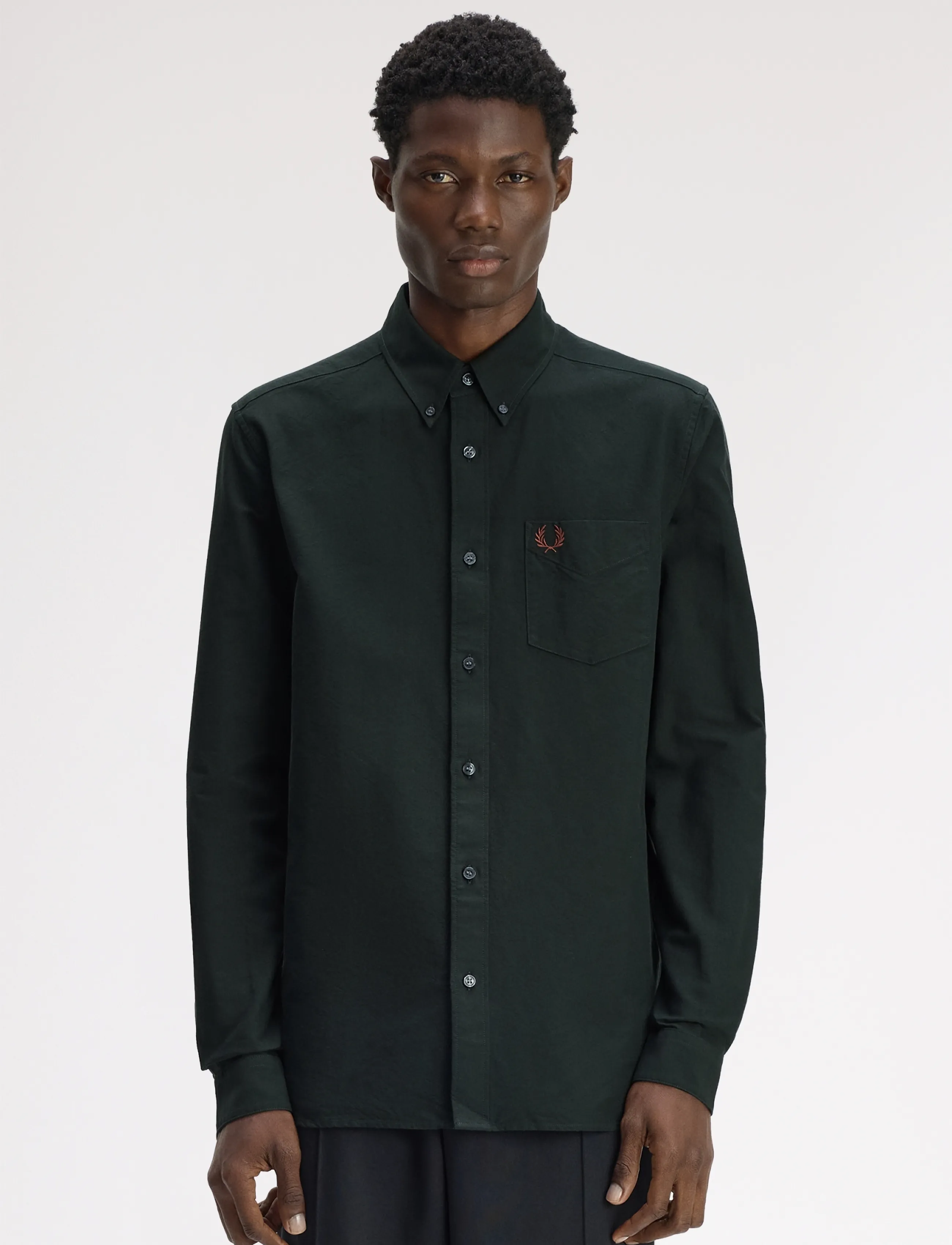 Fred Perry OXFORD SHIRT - Hemden - NIGHT GREEN / green