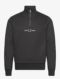 EMBROID HALF ZIP SWEAT, Fred Perry