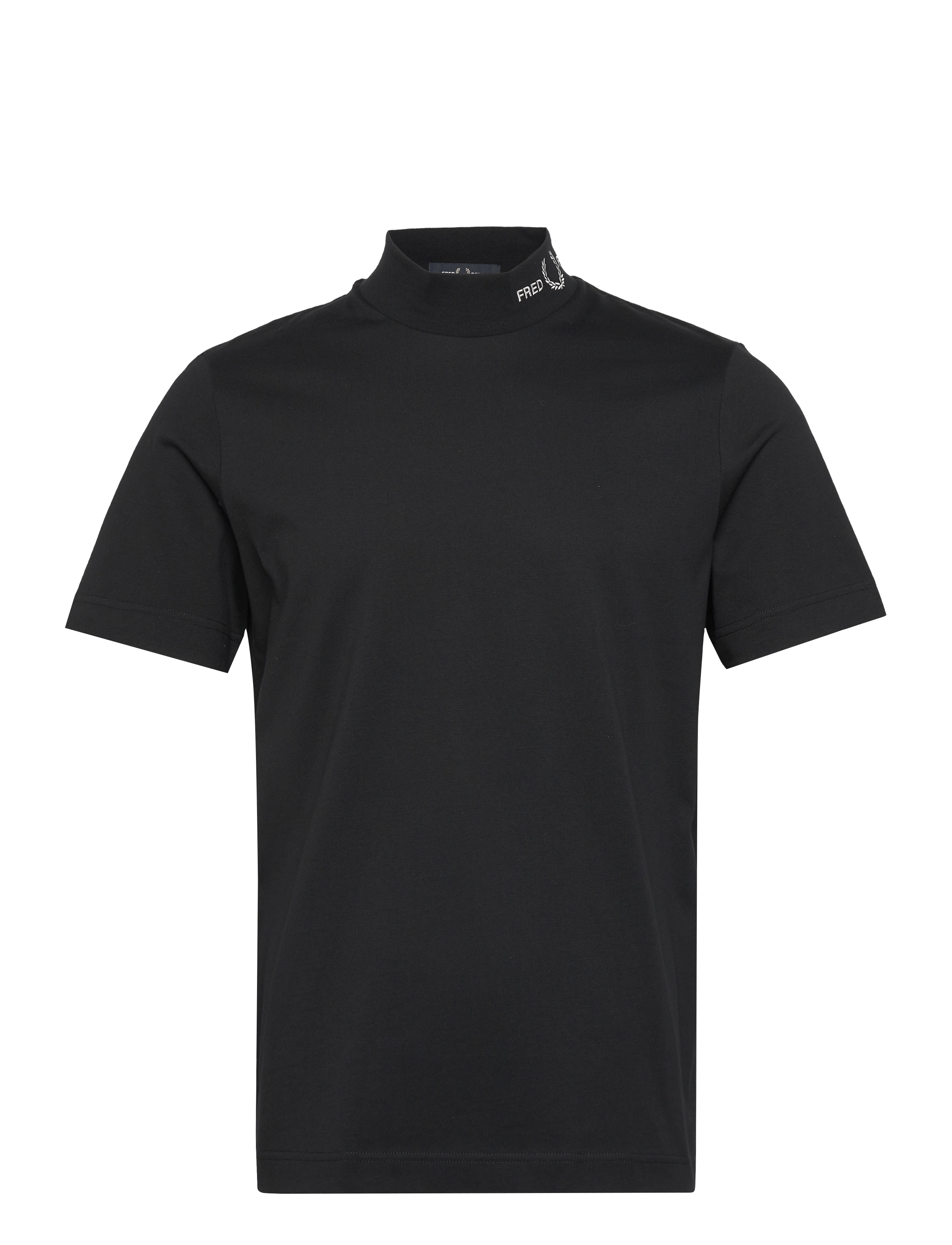 BRANDED COLLAR TEE - BLACK