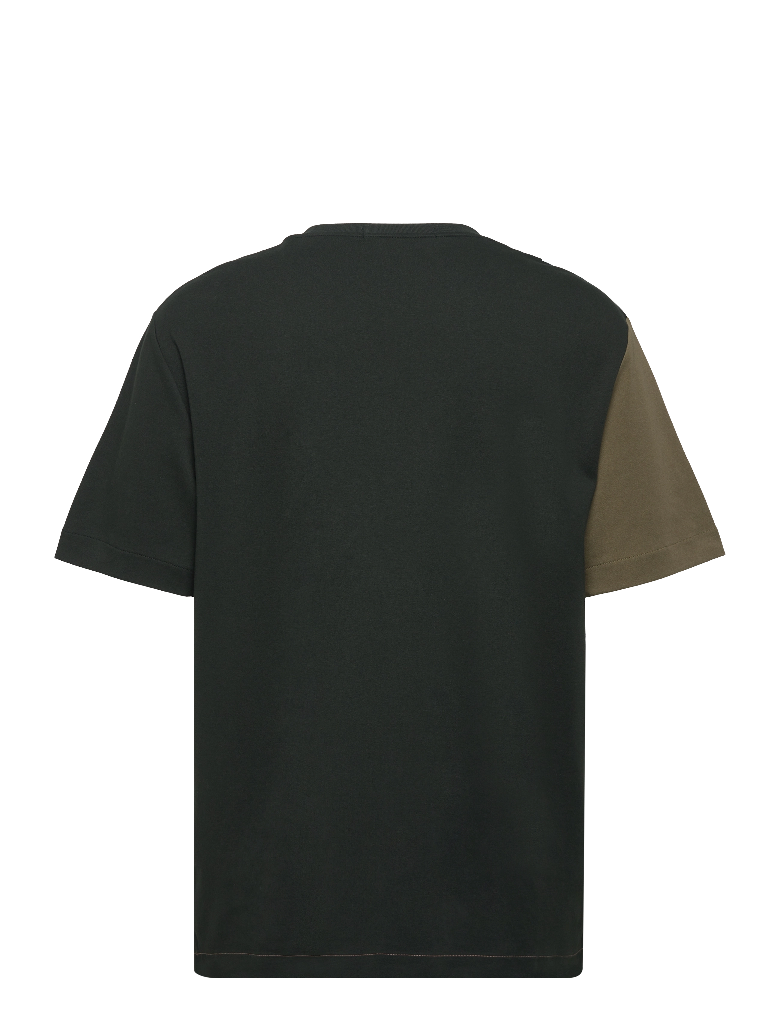 Fred Perry - ABSTRACT COL BLOCK TEE - night green - 1