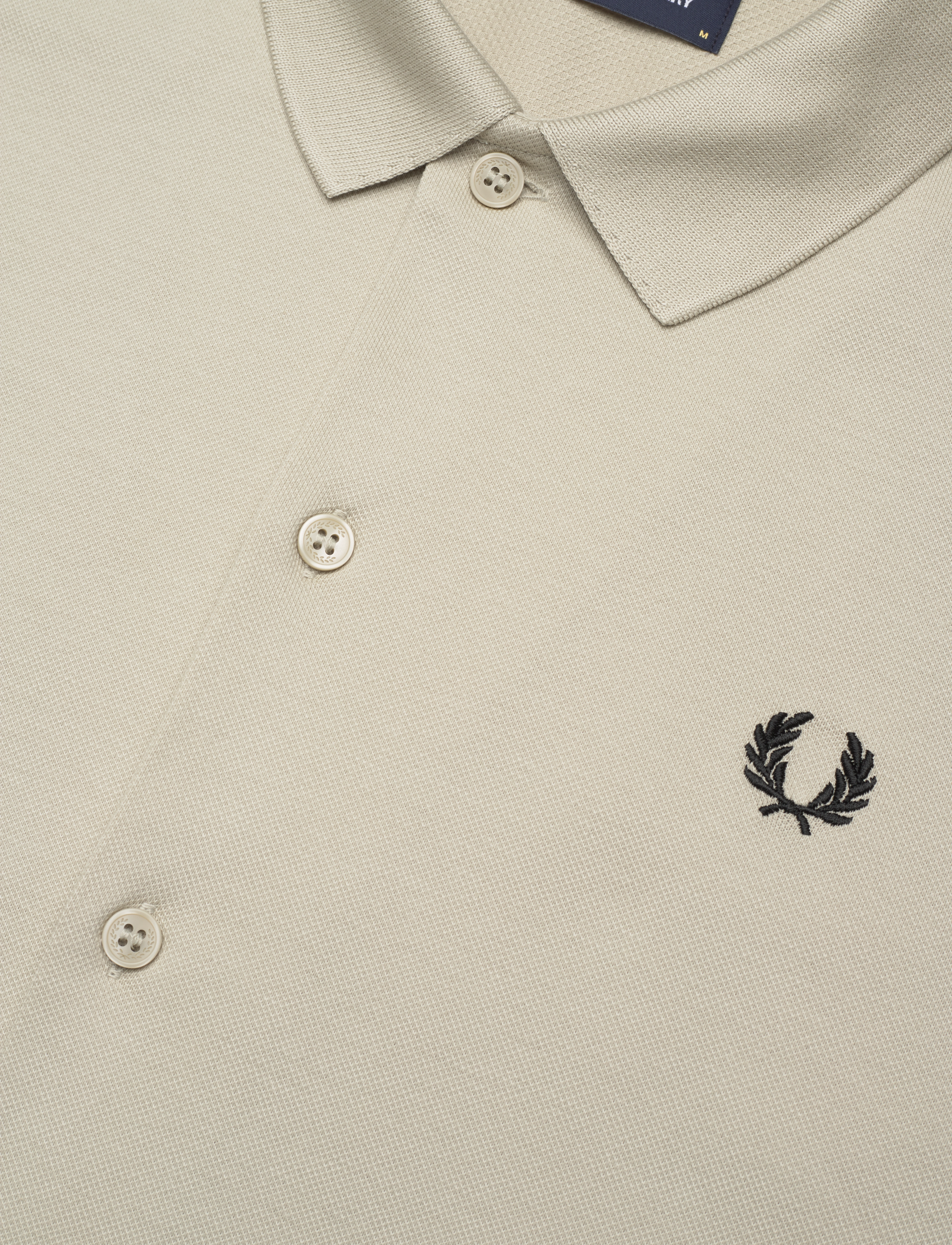 Fred Perry - PIQUE PANEL SHIRT - light oyster - 2