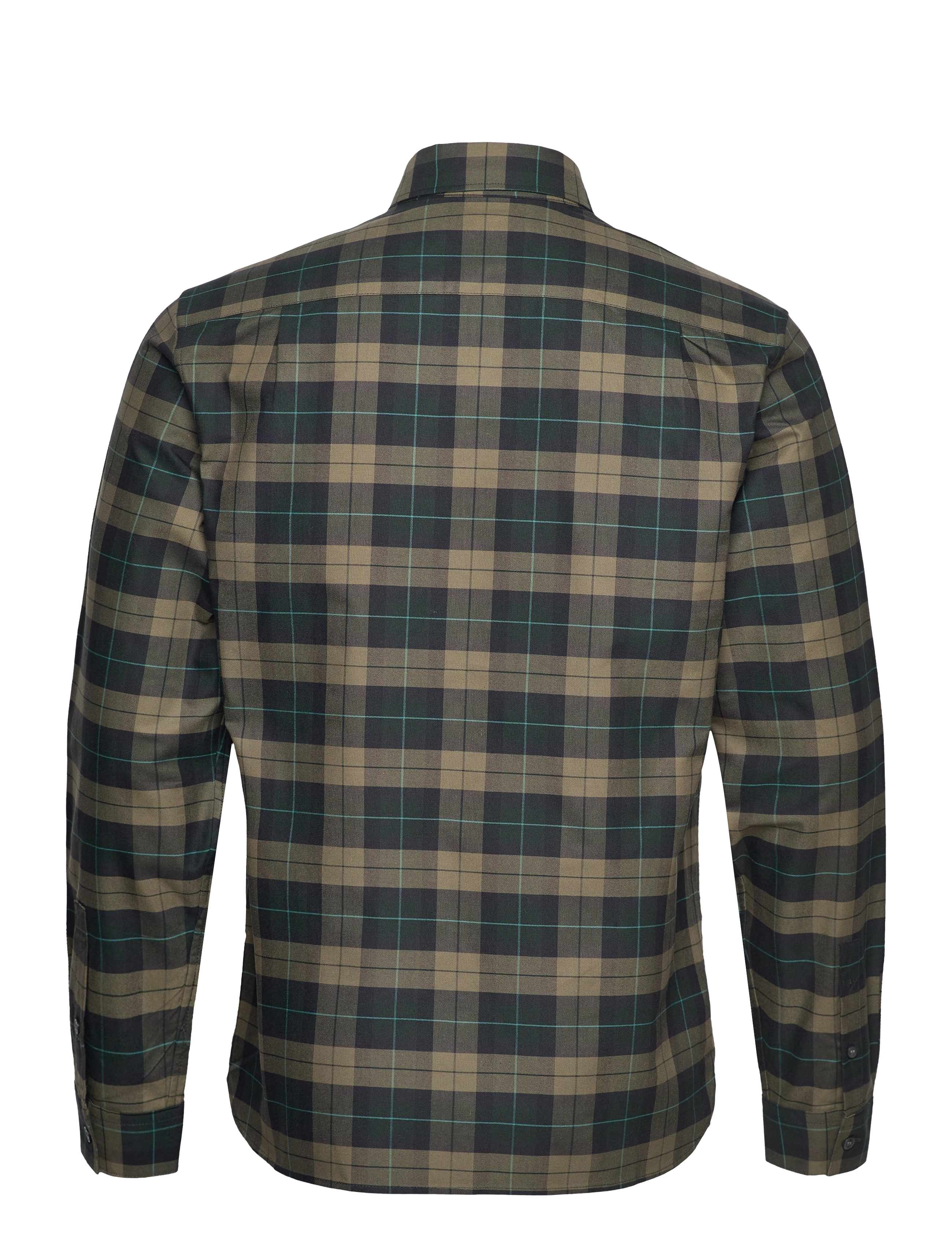 Fred Perry - TARTAN SHIRT - night green - 1
