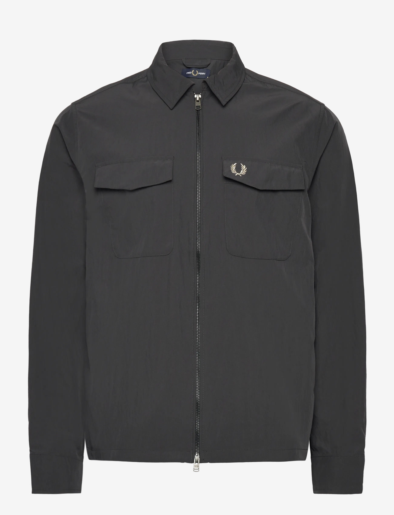 Fred Perry - ZIP THROUGH OVERSHIRT - forårsjakker - anchor grey - 0