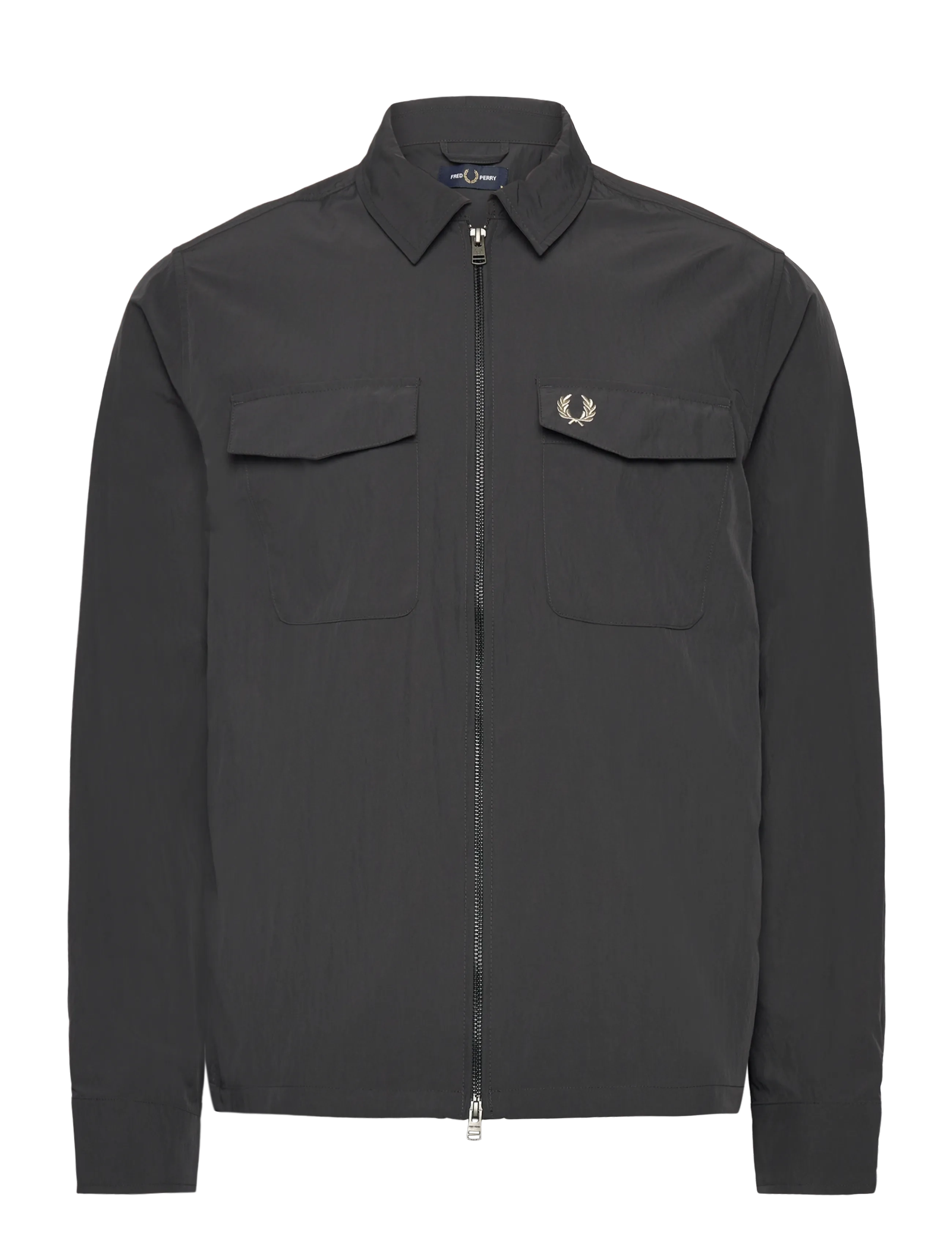 ZIP THROUGH OVERSHIRT - ANCHOR GREY